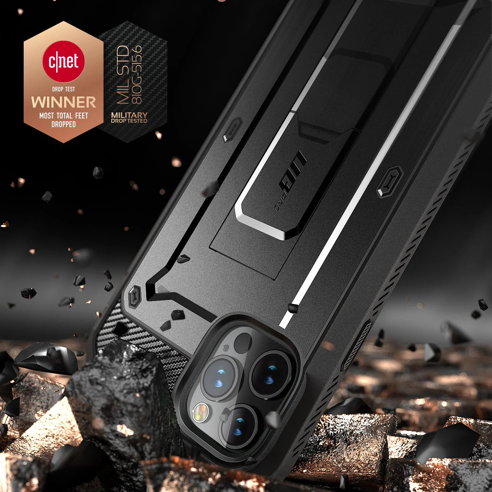 iPhone 12 Pro Max 6.7 inch Unicorn Beetle Pro Rugged Case-Black - Image 3