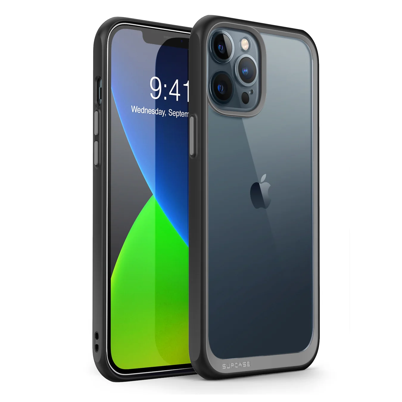 iPhone 12 Pro Max 6.7 inch Unicorn Beetle Style Slim Clear Case-Black - Image 2