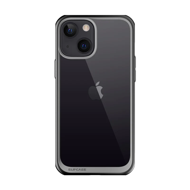 iPhone 13 6.1 inch Unicorn Beetle Style Slim Clear Case-Black