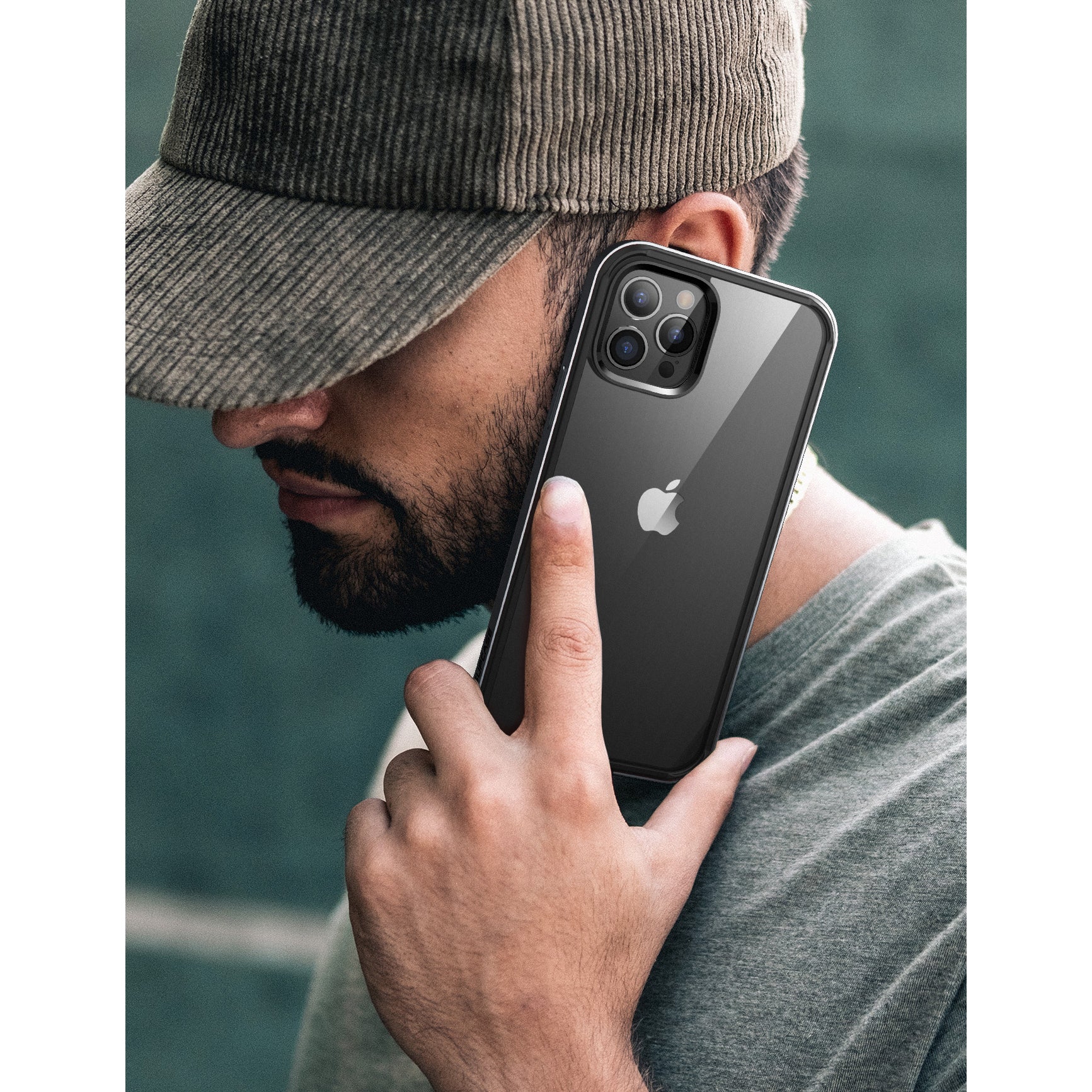 iPhone 13 Pro 6.1 inch Unicorn Beetle Edge Clear Bumper Case-Black - Image 8