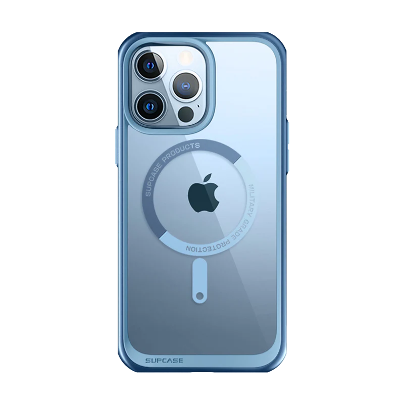 iPhone 13 Pro 6.1 inch Unicorn Beetle MAG Slim Clear MagSafe Case-Blue