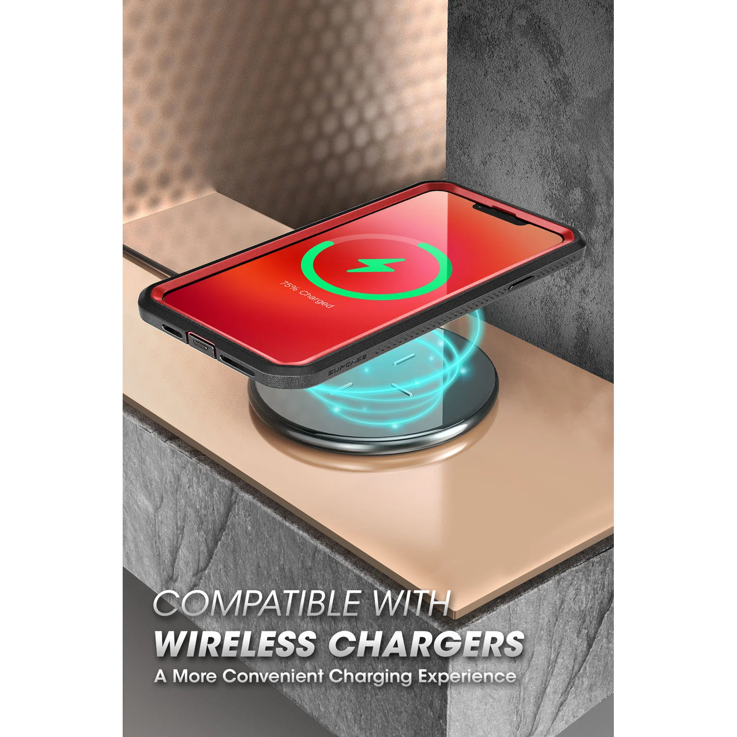 iPhone 13 Pro 6.1 inch Unicorn Beetle Pro Rugged Case-Metallic Red - Image 8