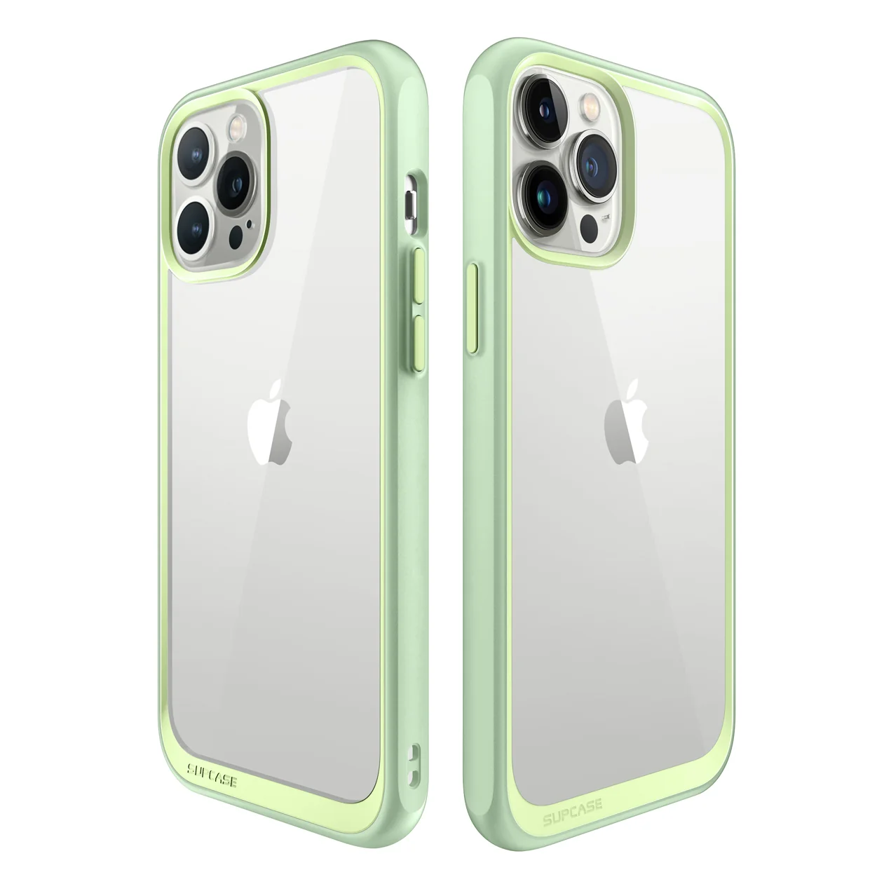 iPhone 13 Pro 6.1 inch Unicorn Beetle Style Slim Clear Case-Mint Green - Image 9