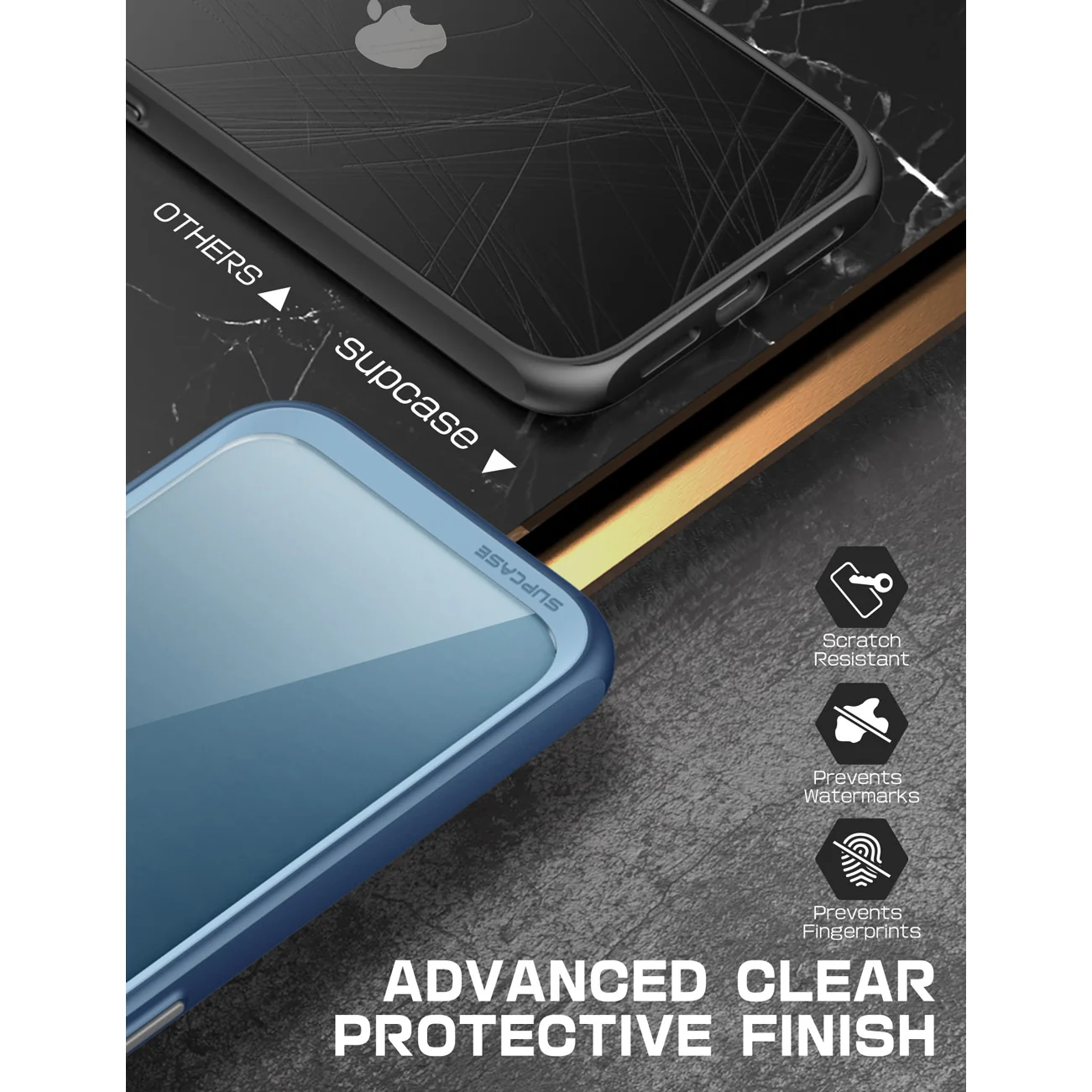 iPhone 13 Pro Max 6.7 inch Unicorn Beetle Style Slim Clear Case-Blue - Image 6