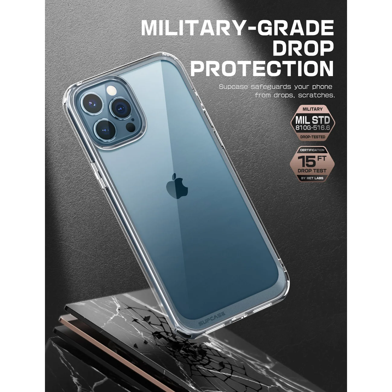 iPhone 13 Pro Max 6.7 inch Unicorn Beetle Style Slim Clear Case-Clear - Image 4