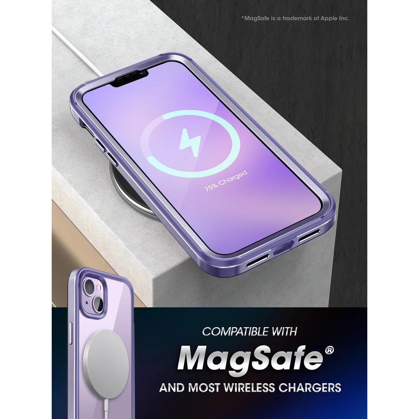 iPhone 14 Plus 6.7 inch Unicorn Beetle Edge XT Case-Deep Purple - Image 9