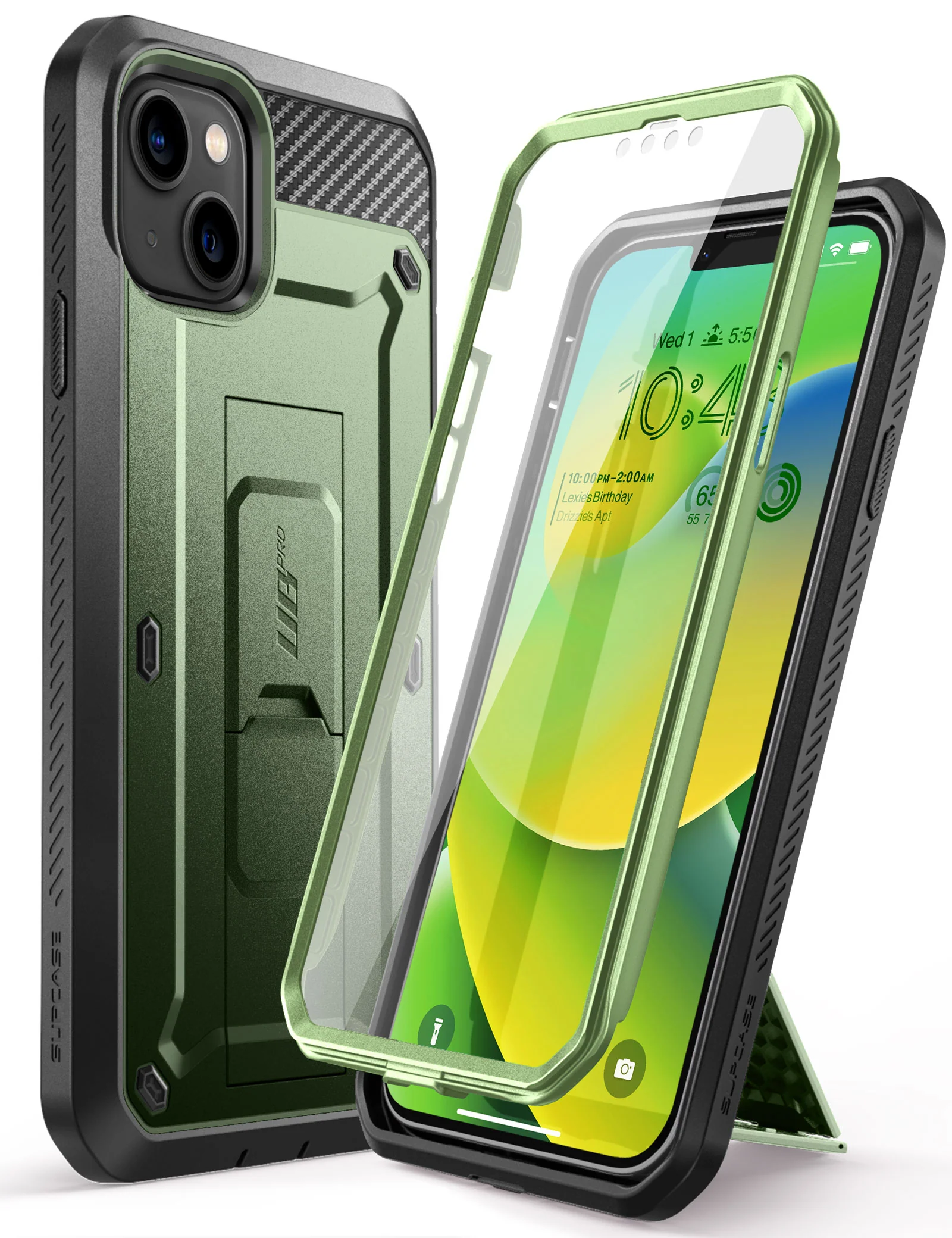 iPhone 14 Plus 6.7 inch Unicorn Beetle PRO Rugged Case-Dark Green - Image 2