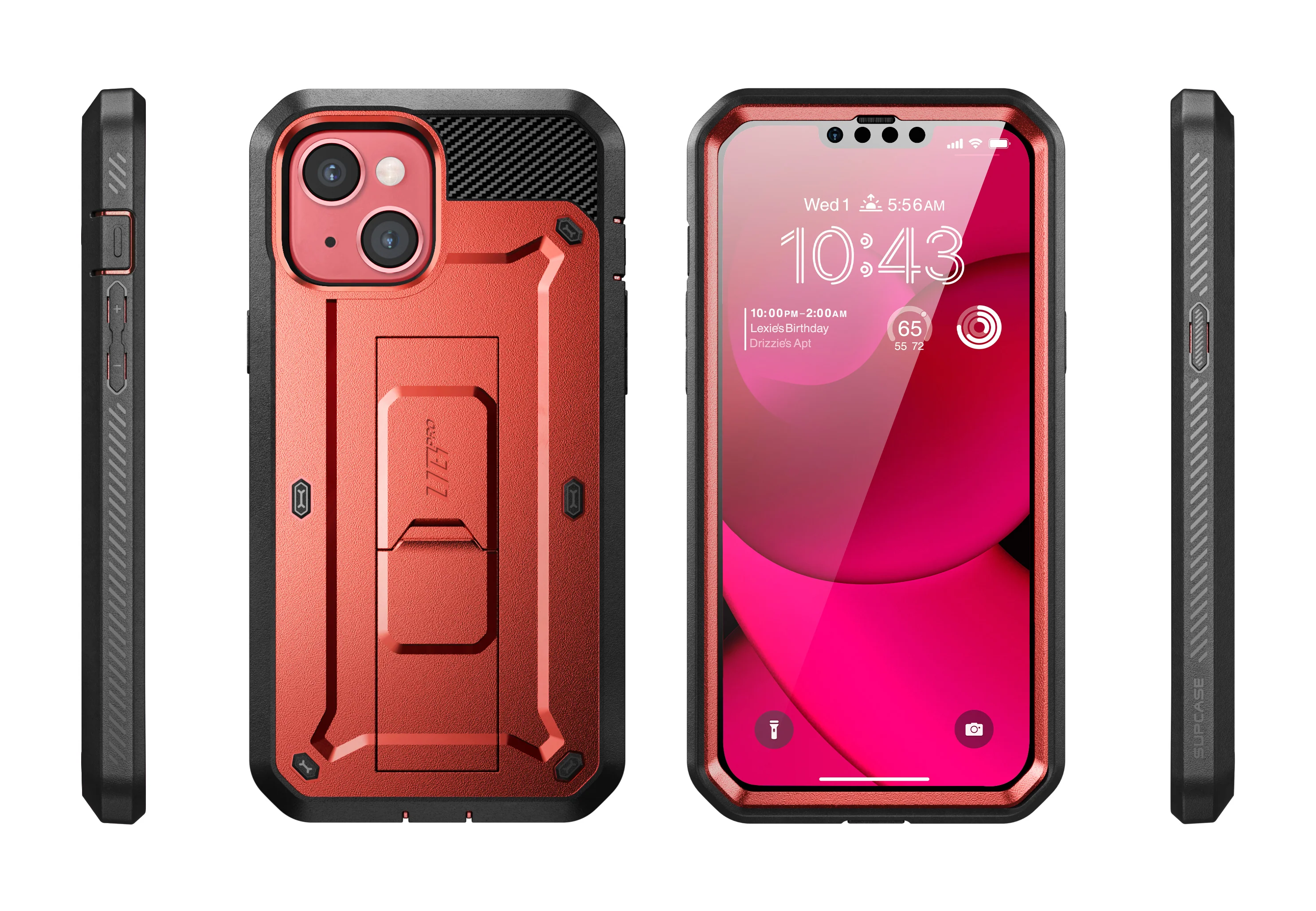 iPhone 14 Plus 6.7 inch Unicorn Beetle PRO Rugged Case-Metallic Red - Image 10