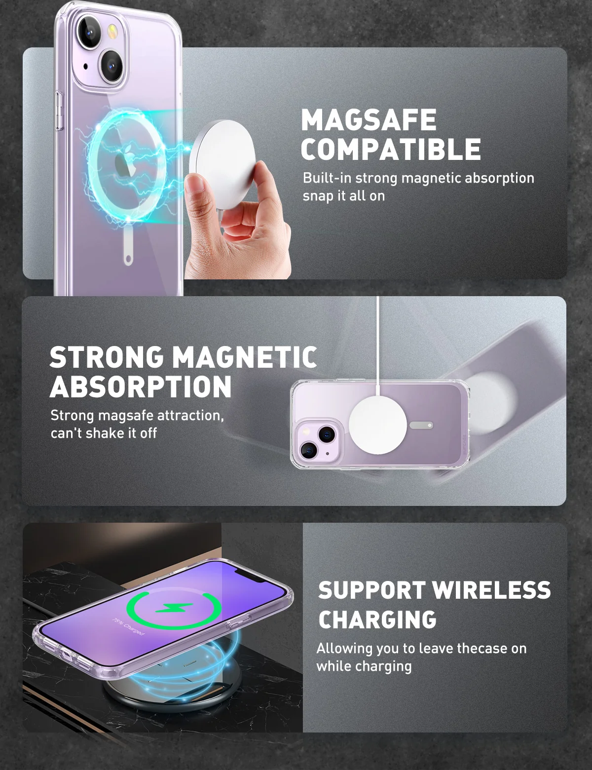 iPhone 14 Plus 6.7 inch Unicorn Beetle MAG Slim Clear MagSafe Case-Clear - Image 10