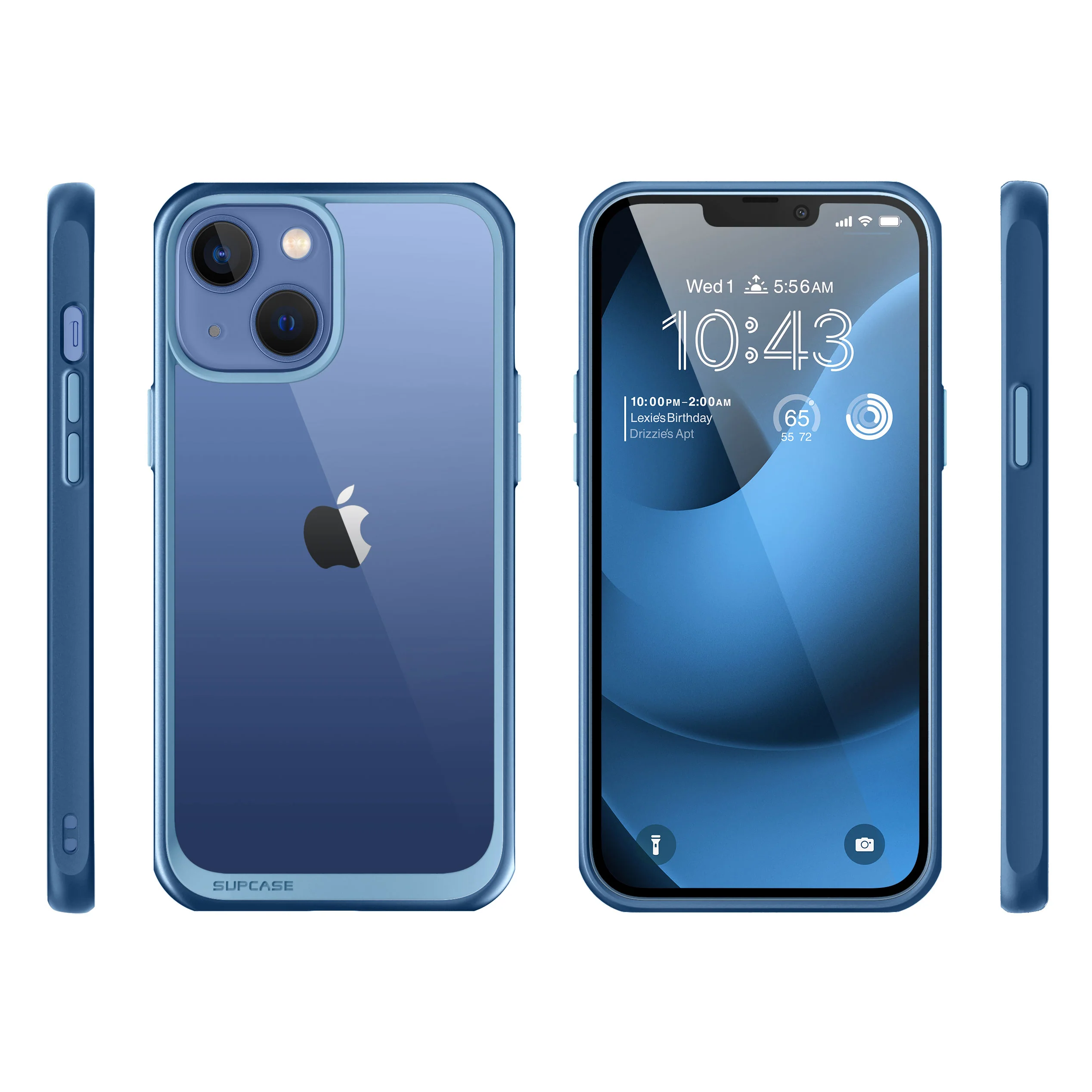 iPhone 14 Plus 6.7 inch Unicorn Beetle Style Slim Clear Case-Blue - Image 11