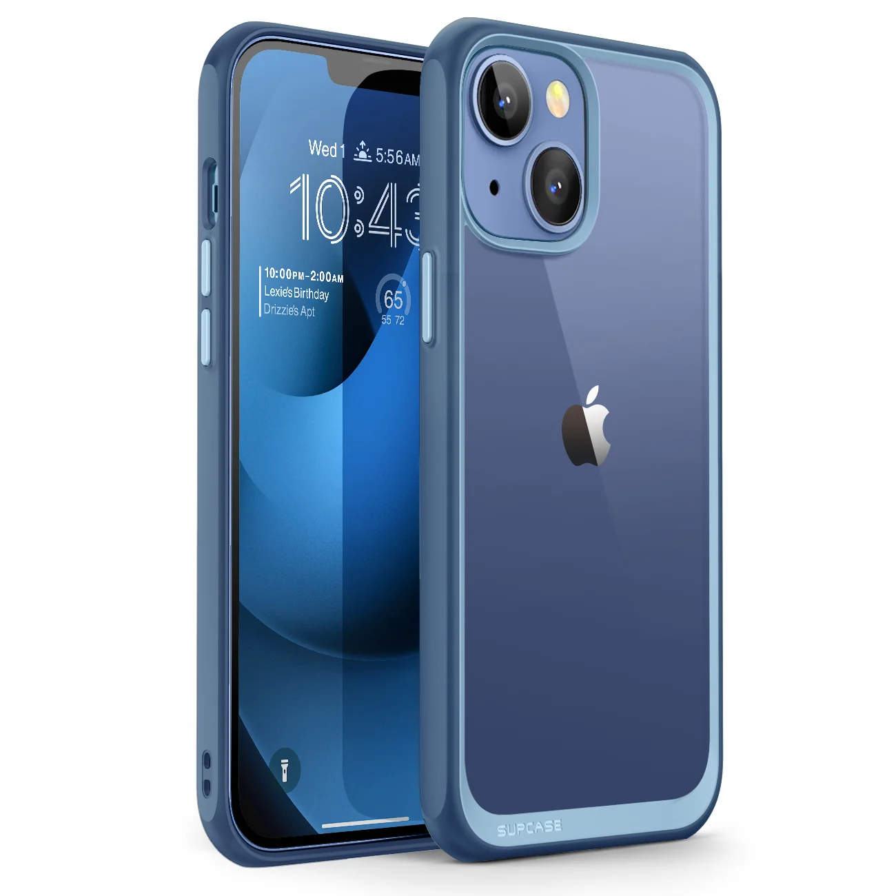 iPhone 14 Plus 6.7 inch Unicorn Beetle Style Slim Clear Case-Blue - Image 2