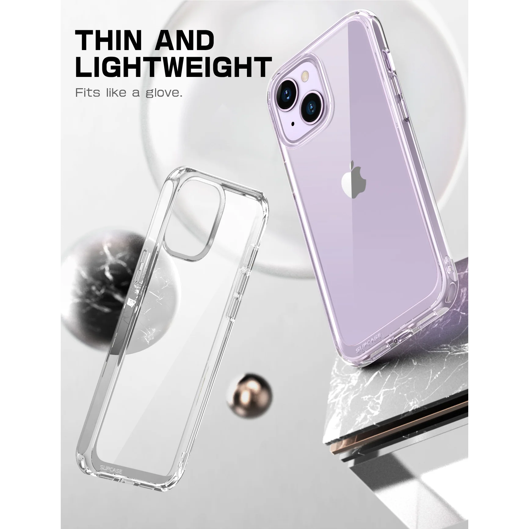 iPhone 14 Plus 6.7 inch Unicorn Beetle Style Slim Clear Case-Clear - Image 2