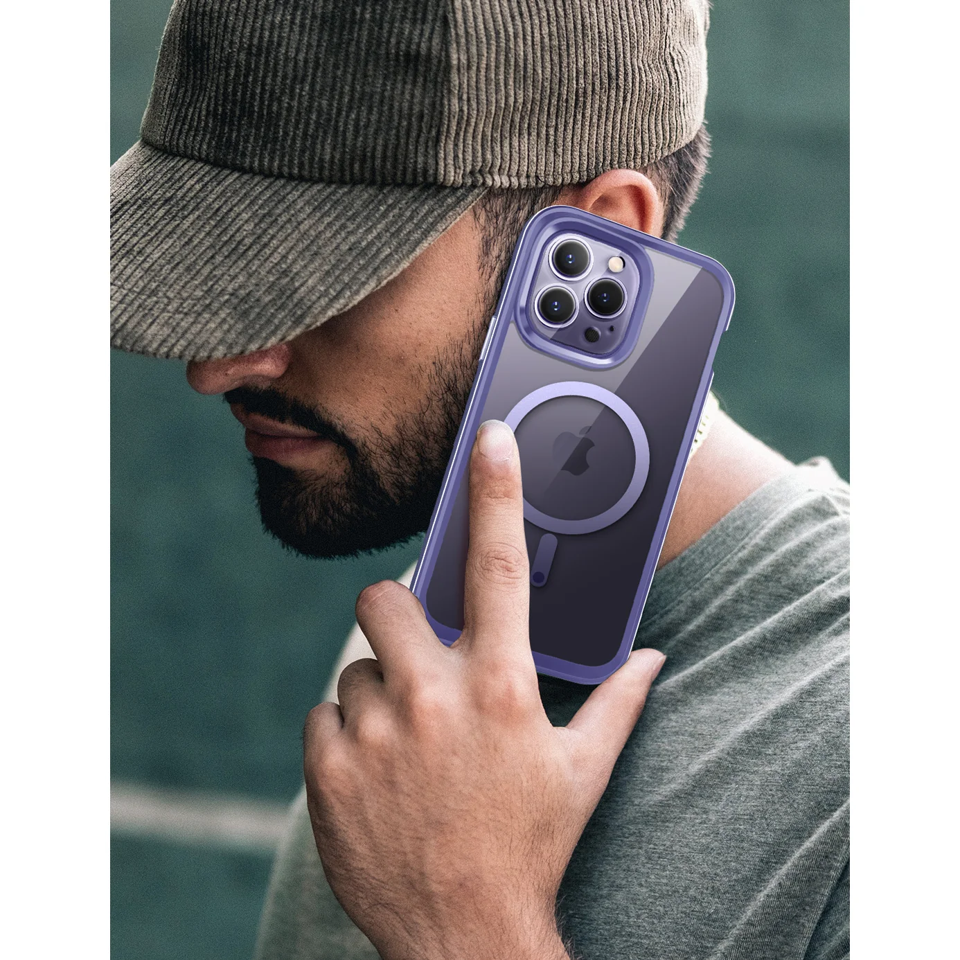 iPhone 14 Pro 6.1 inch Unicorn Beetle EDGE MAG with Screen Protector Clear Case-Deep Purple - Image 10