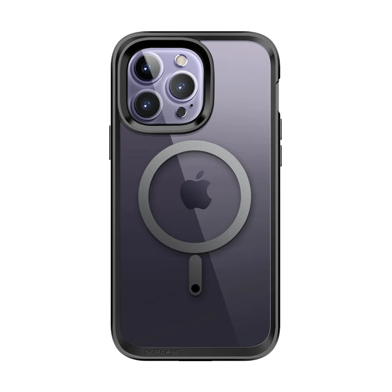 iPhone 14 Pro Max 6.7 inch Unicorn Beetle EDGE MAG with Screen Protector Clear Case-Black