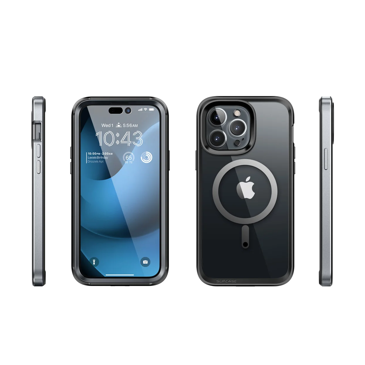 iPhone 14 Pro Max 6.7 inch Unicorn Beetle EDGE MAG with Screen Protector Clear Case-Black - Image 12