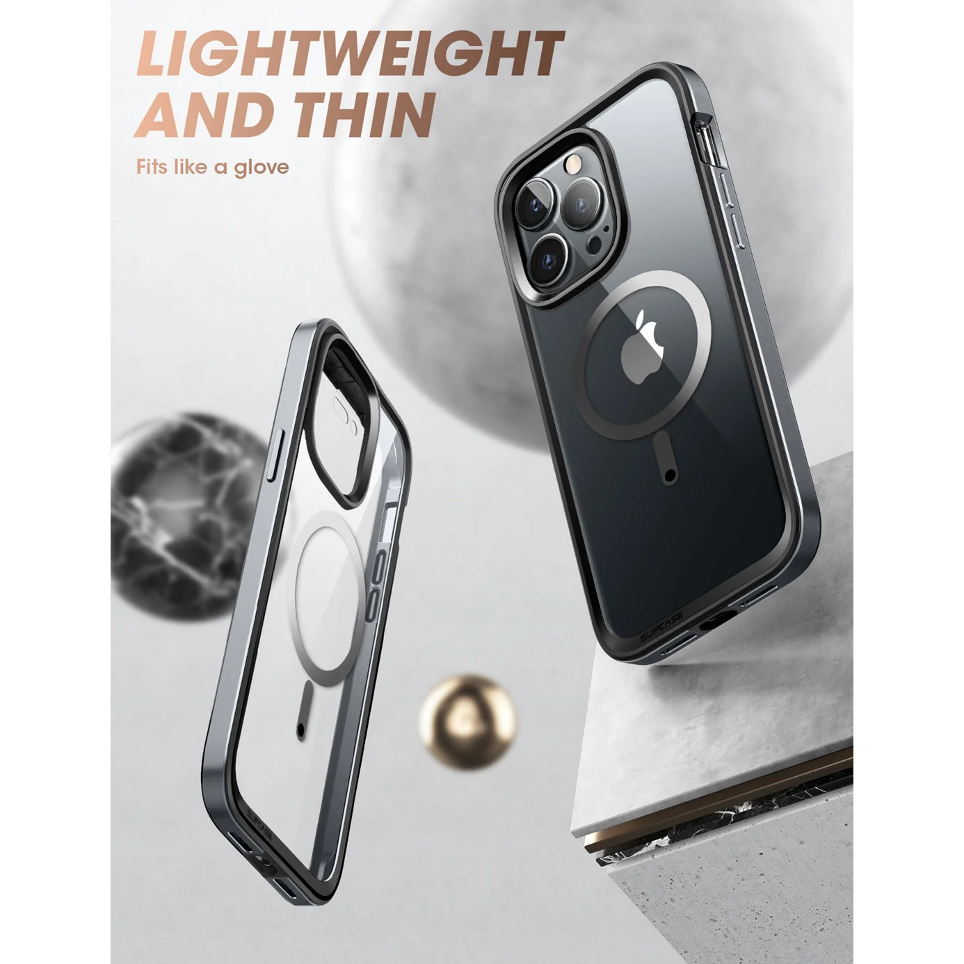 iPhone 14 Pro Max 6.7 inch Unicorn Beetle EDGE MAG with Screen Protector Clear Case(Open-Box)-Black - Image 4