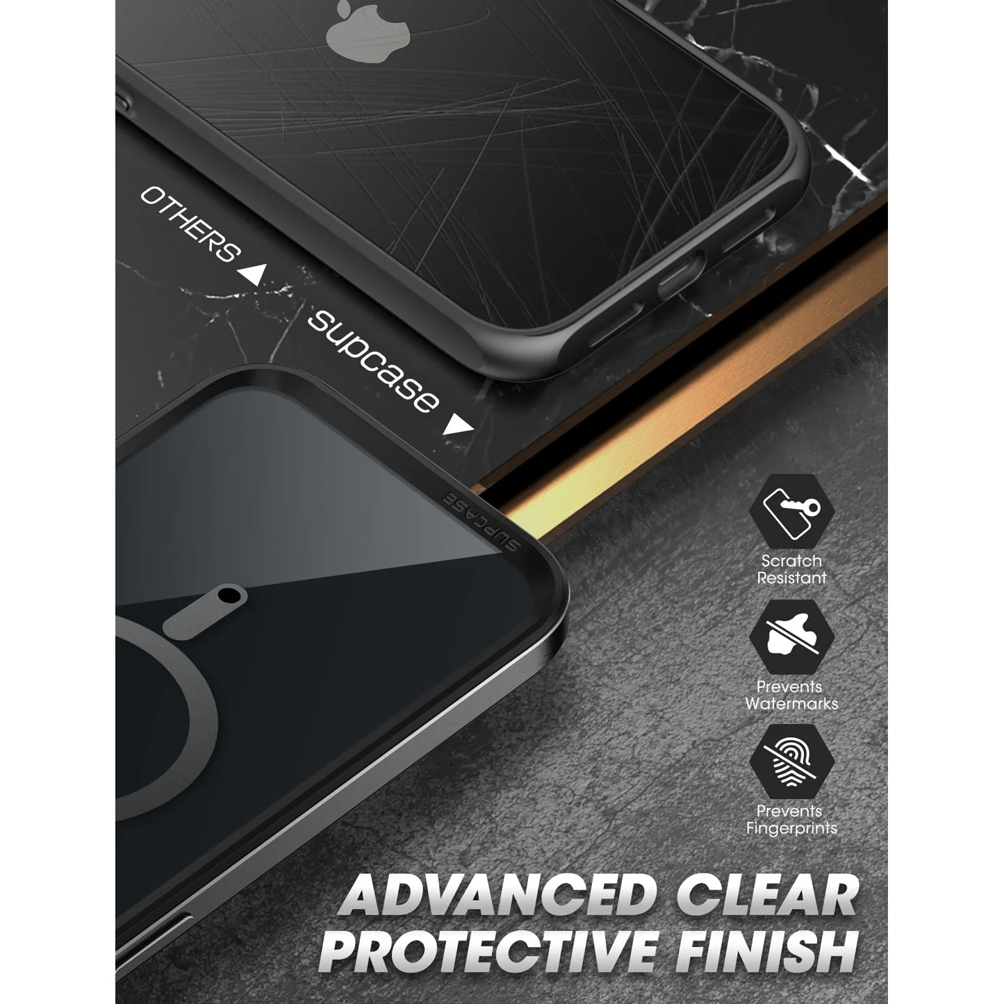 iPhone 14 Pro Max 6.7 inch Unicorn Beetle EDGE MAG with Screen Protector Clear Case(Open-Box)-Black - Image 9