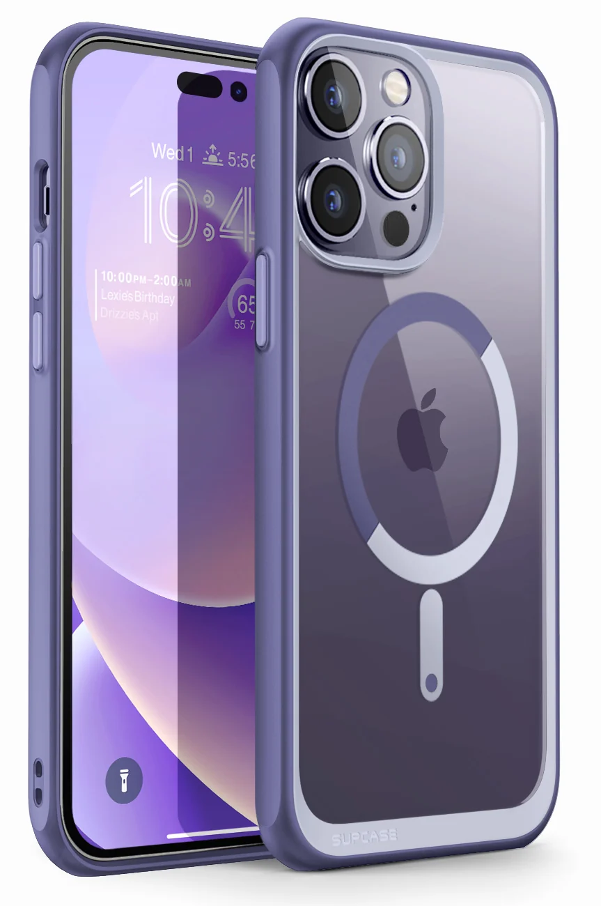 iPhone 14 Pro Max 6.7 inch Unicorn Beetle MAG Slim Clear MagSafe Case-Deep Purple - Image 2