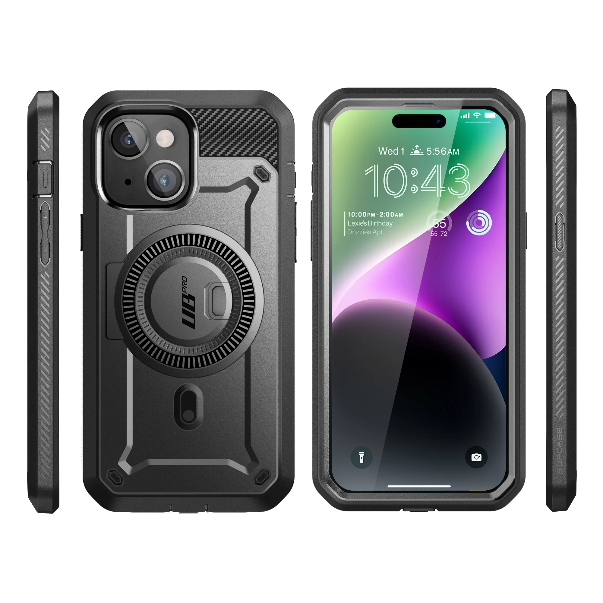 iPhone 15 6.1 inch Unicorn Beetle PRO MAG Rugged Case-Black - Image 11