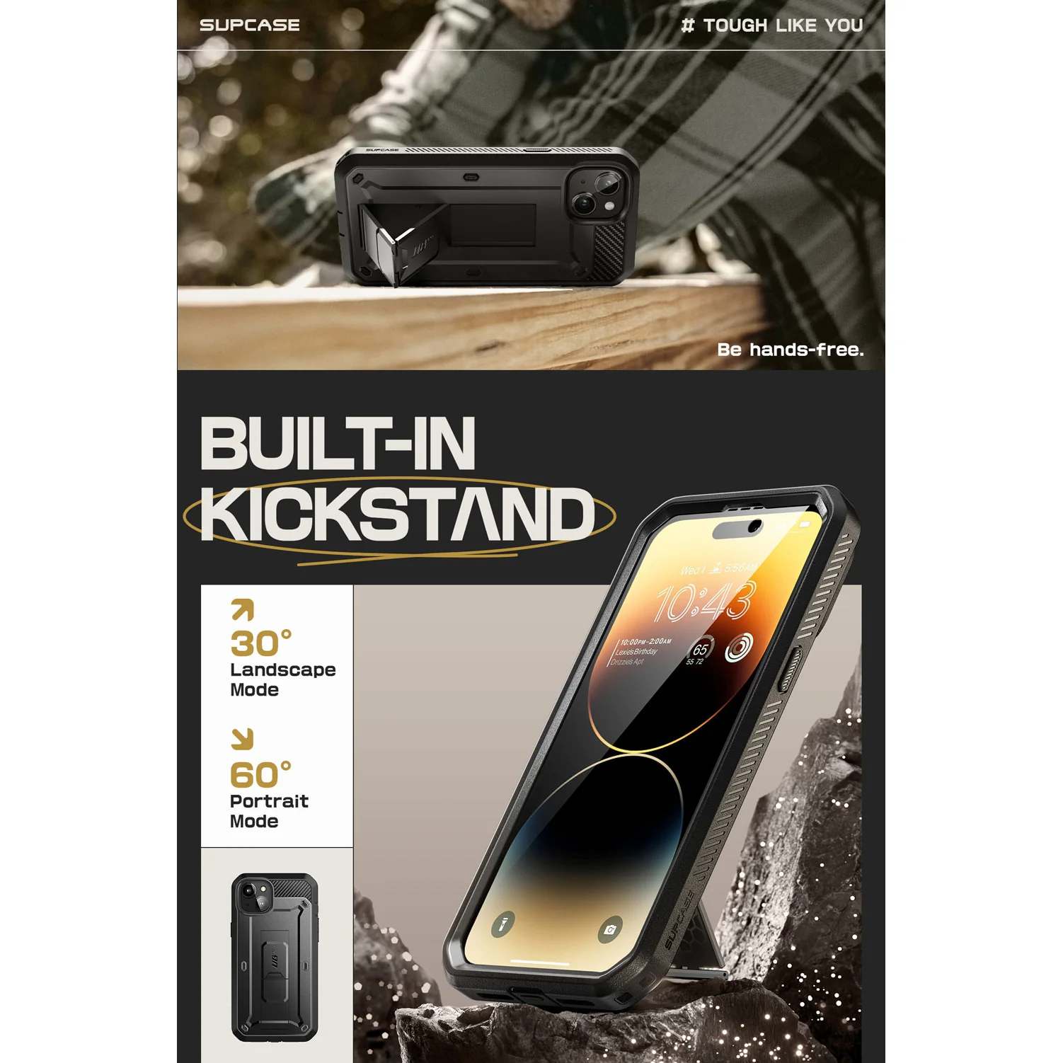 iPhone 15 Plus 6.7 inch Unicorn Beetle PRO Rugged Case(open box)-Black - Image 5