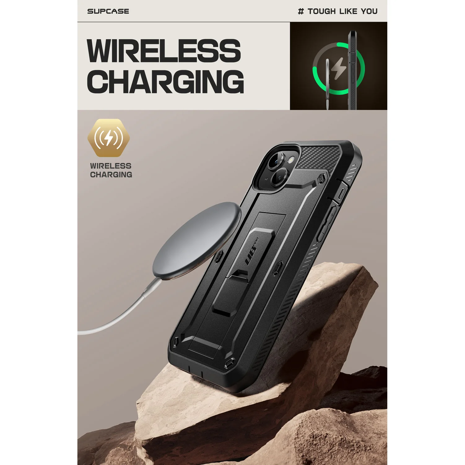 iPhone 15 Plus 6.7 inch Unicorn Beetle PRO Rugged Case(open box)-Black - Image 7