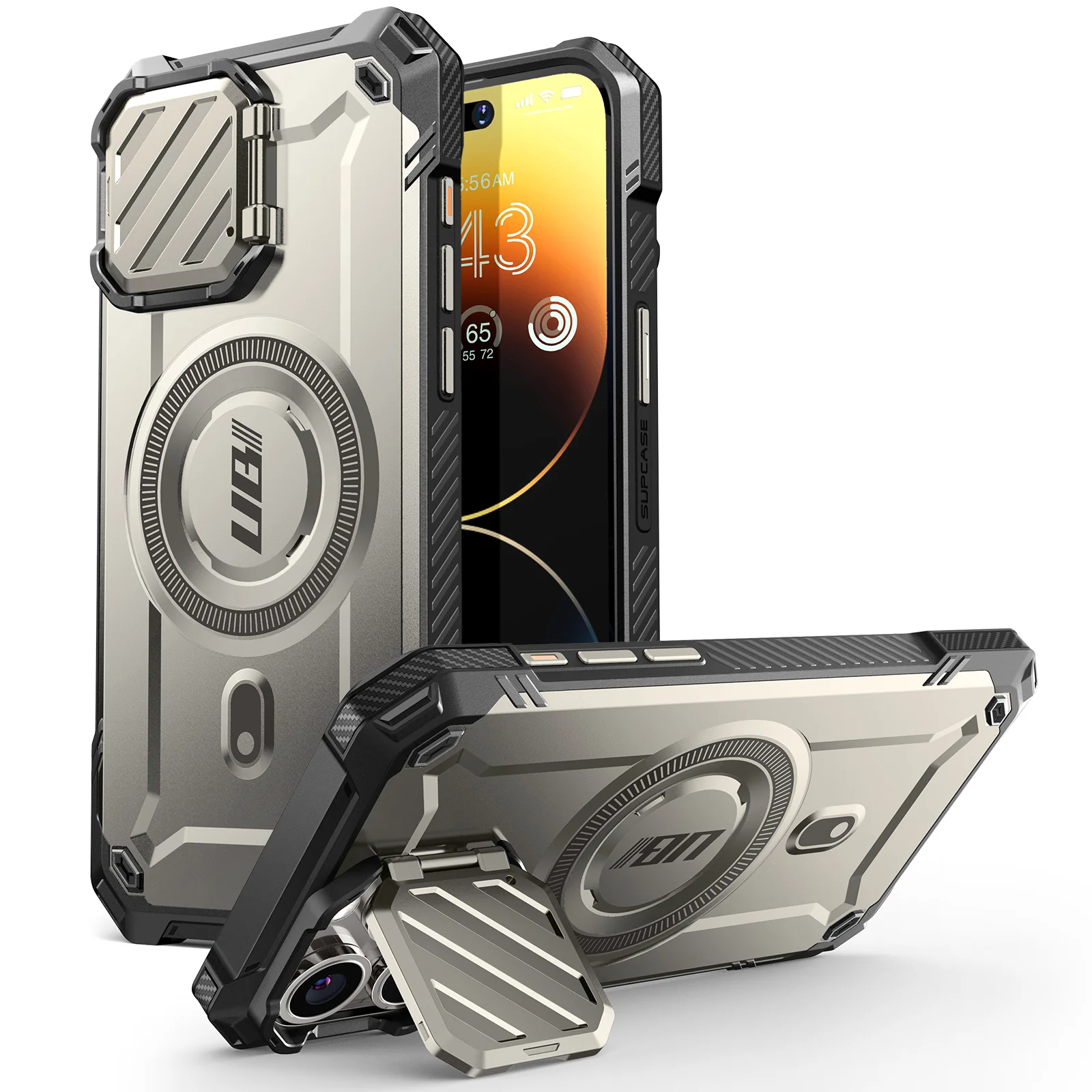 iPhone 15 Pro Max 6.7 inch Unicorn Beetle MAG XT MagSafe Case-Titan Gray - Image 2