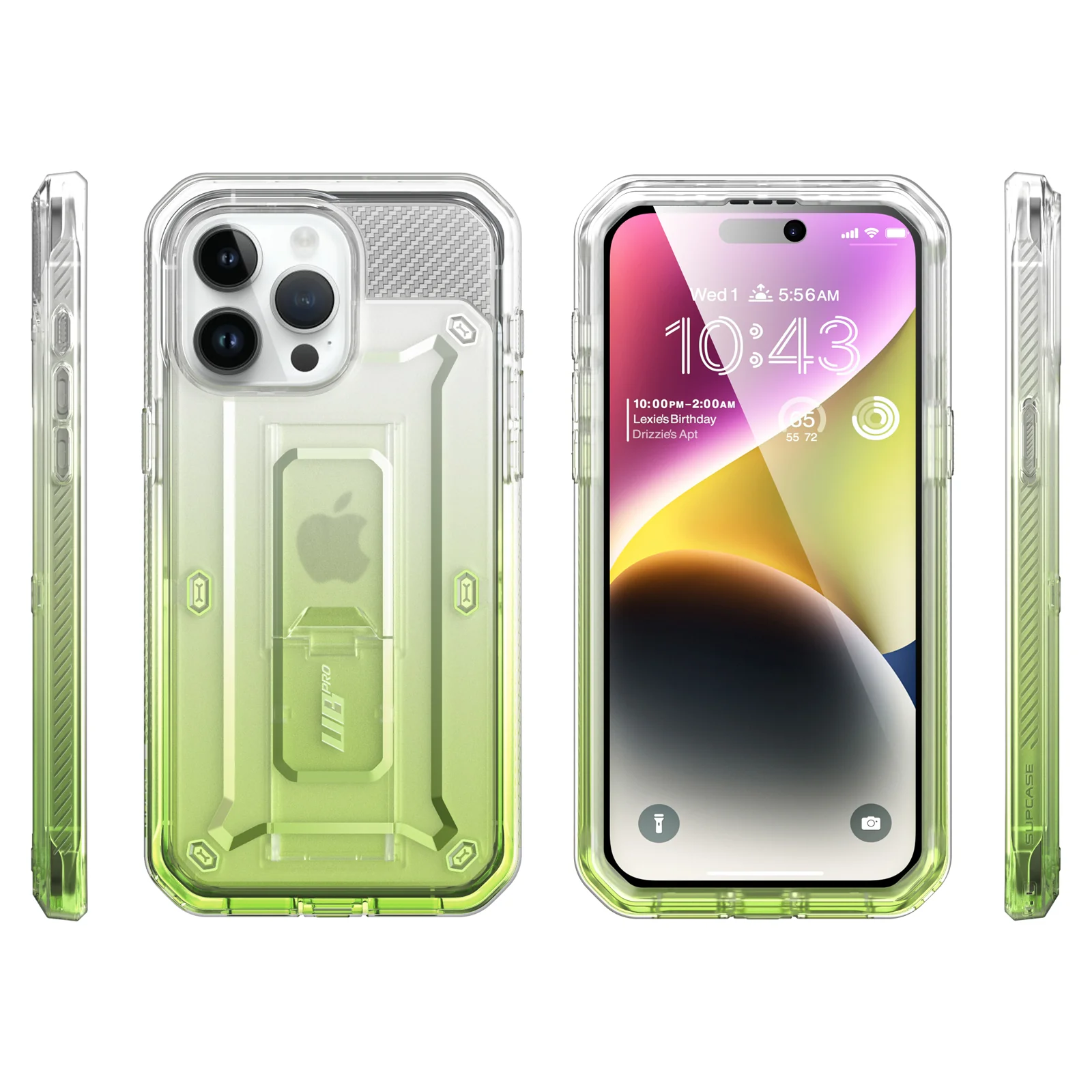 iPhone 15 Pro Max 6.7 inch Unicorn Beetle PRO Rugged Case-Gradient Green - Image 6