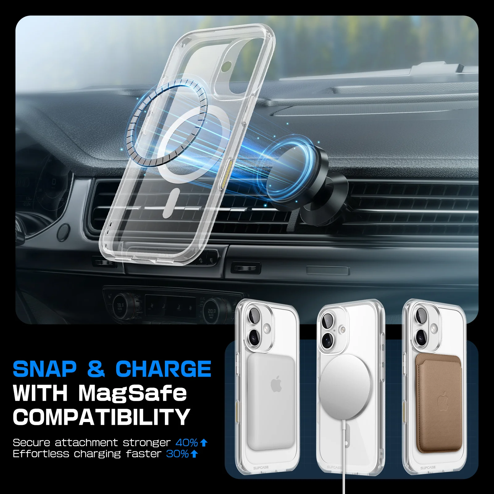 iPhone 16 6.1 inch Unicorn Beetle MAG Slim Clear MagSafe Camera Control Button Case-Clear - Image 7