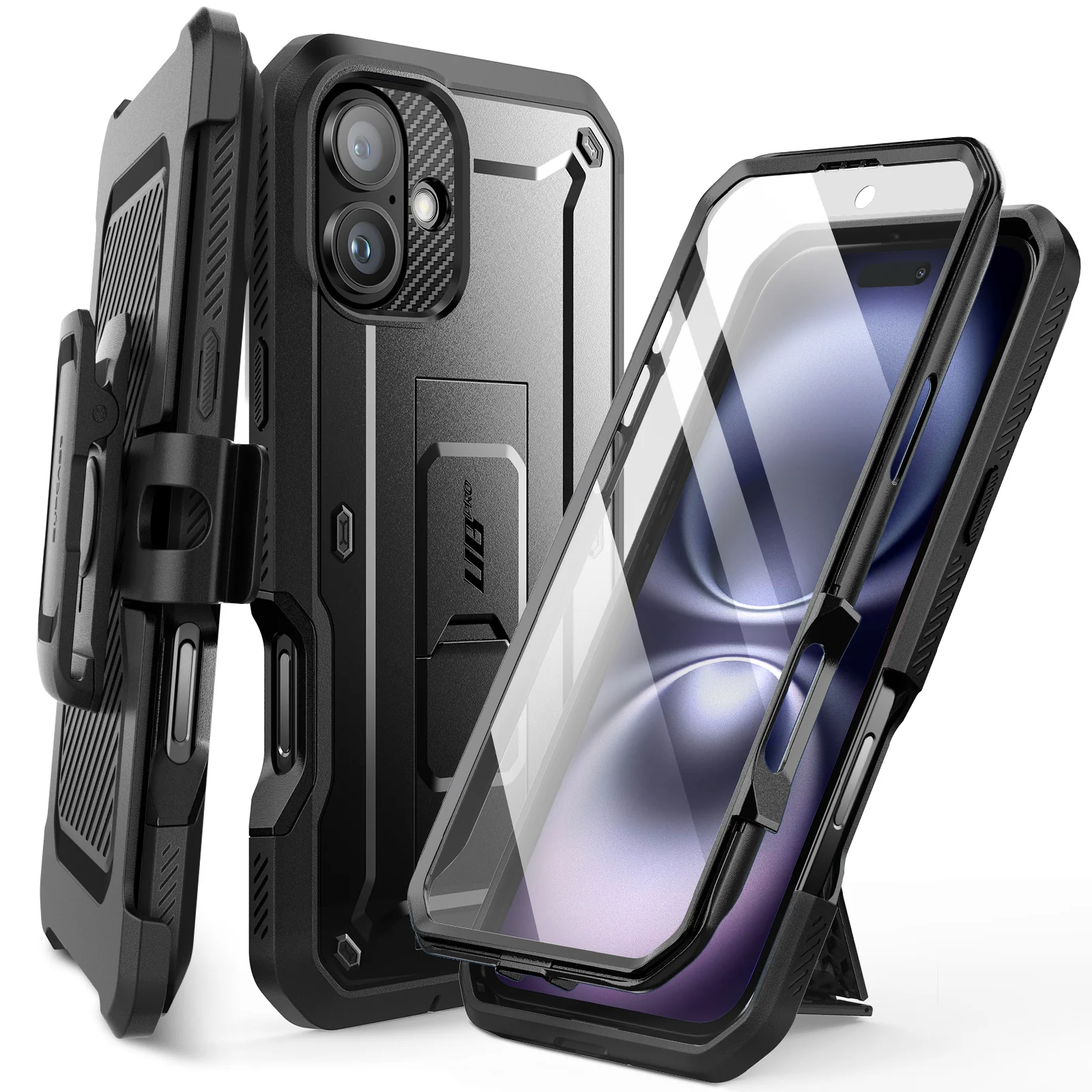 OPEN BOX | iPhone 16 6.1 inch Unicorn Beetle PRO Rugged Case - Black - Image 3