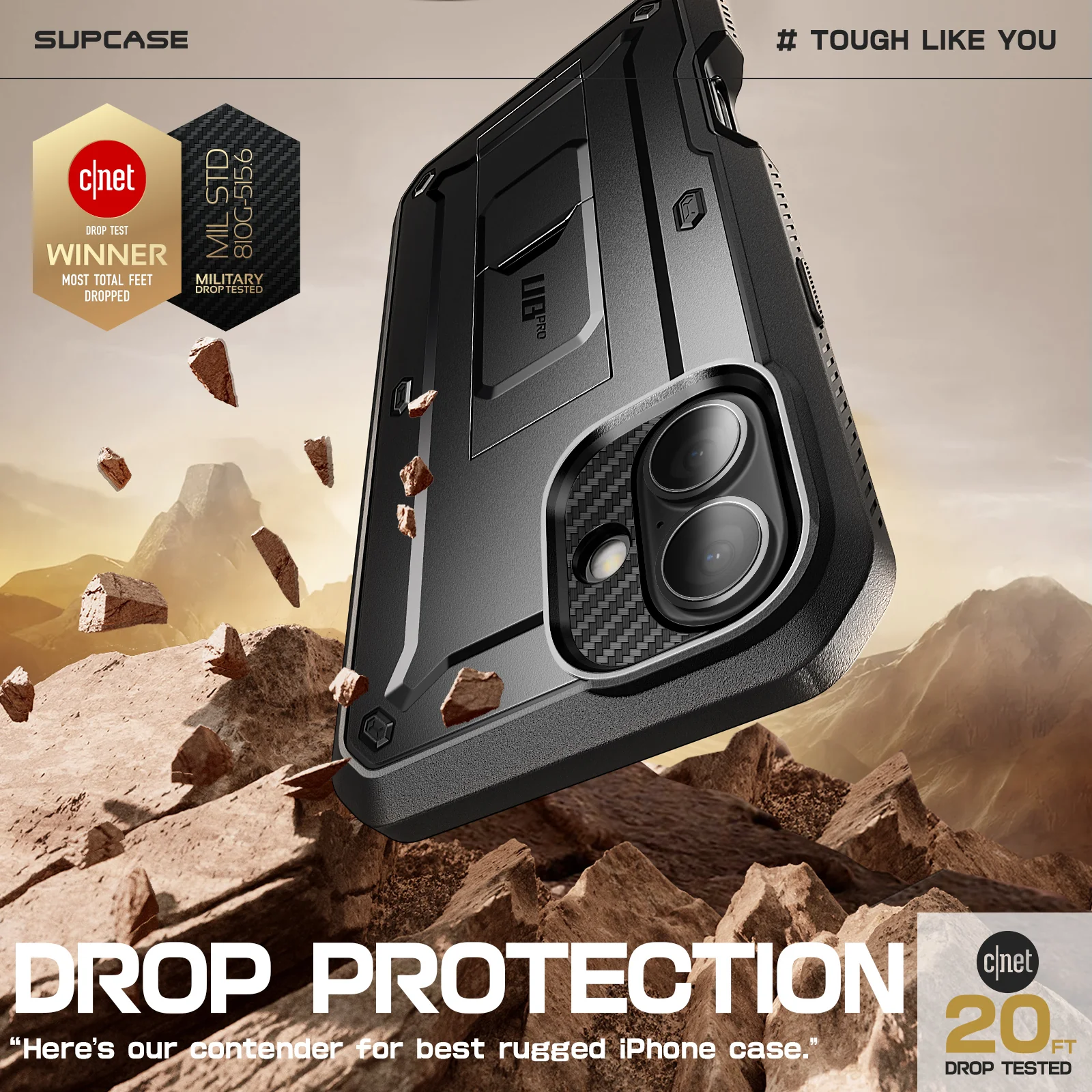 iPhone 16 Plus 6.7 inch Unicorn Beetle PRO Rugged Case-Black - Image 3