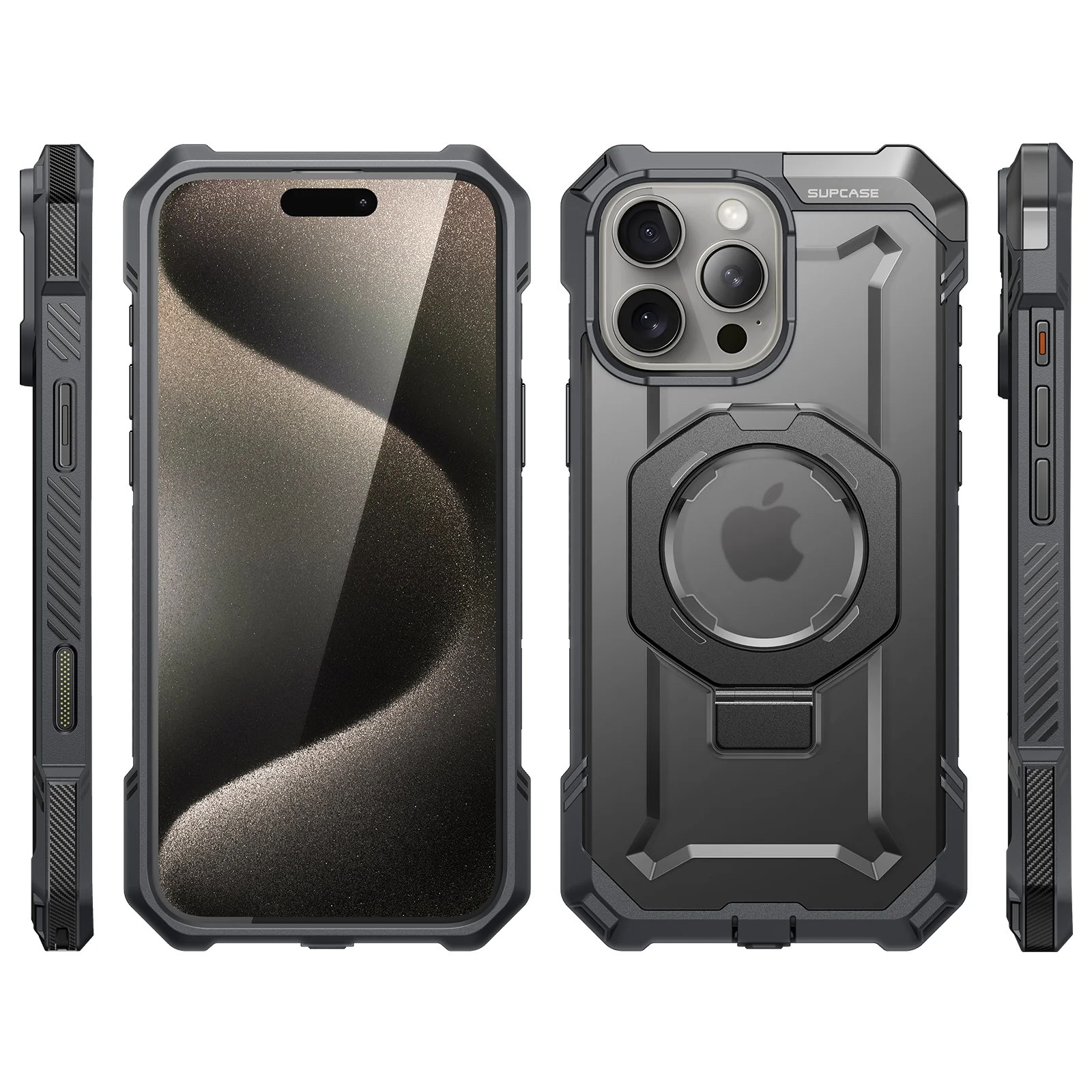 iPhone 16 Pro 6.3 inch UB Grip MagSafe Camera Control Button Phone Case-Gray - Image 11