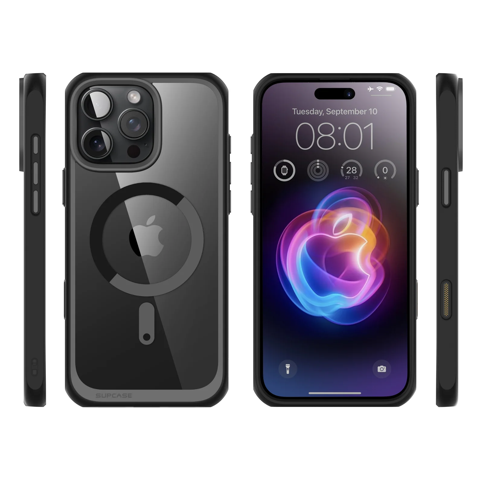 iPhone 16 Pro 6.3 inch Unicorn Beetle MAG Slim Clear MagSafe Camera Control Button Case(open box)-Black - Image 11