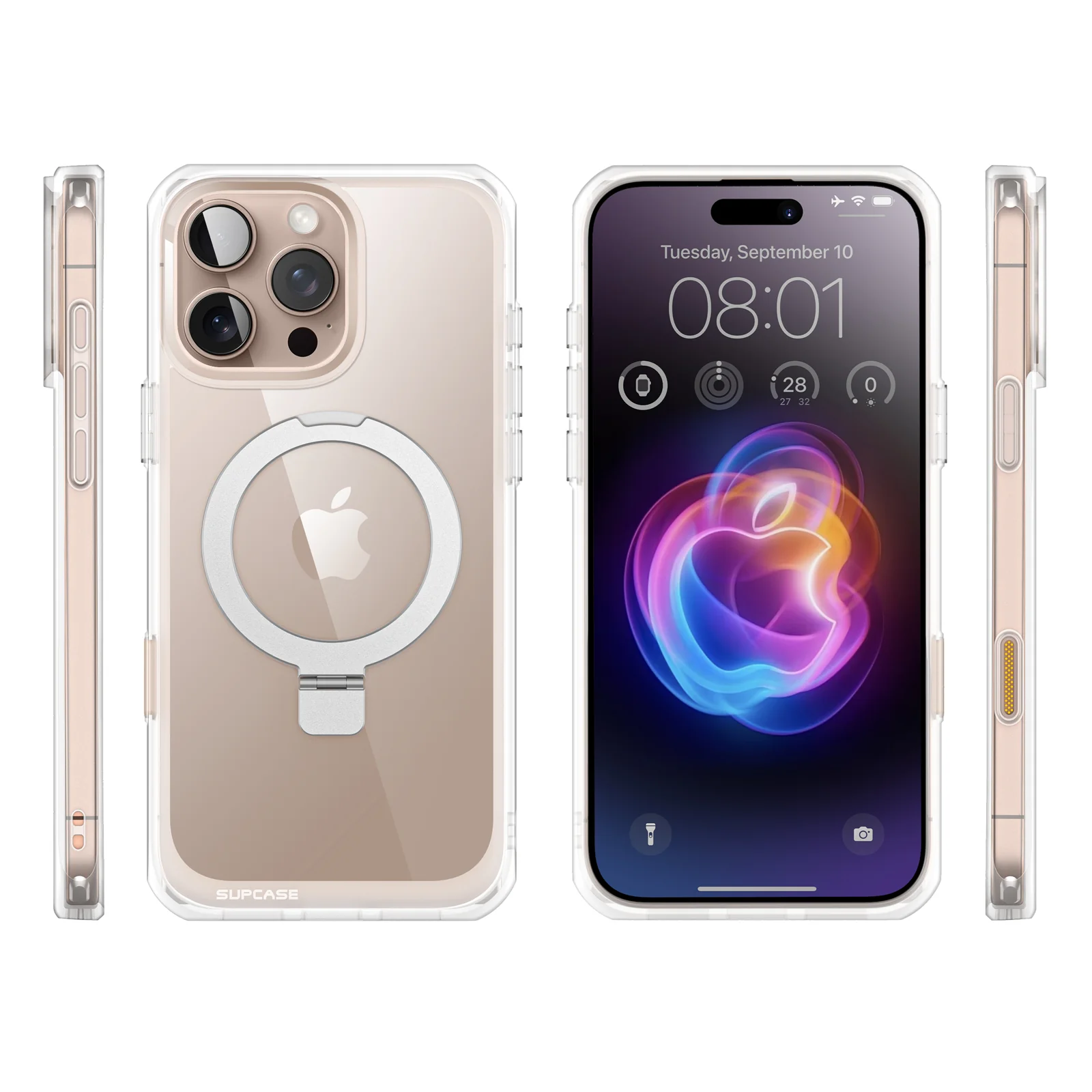 iPhone 16 Pro 6.3 inch Unicorn Beetle MAG Stand Slim Clear MagSafe Camera Control Button Case(open box)-Clear - Image 12