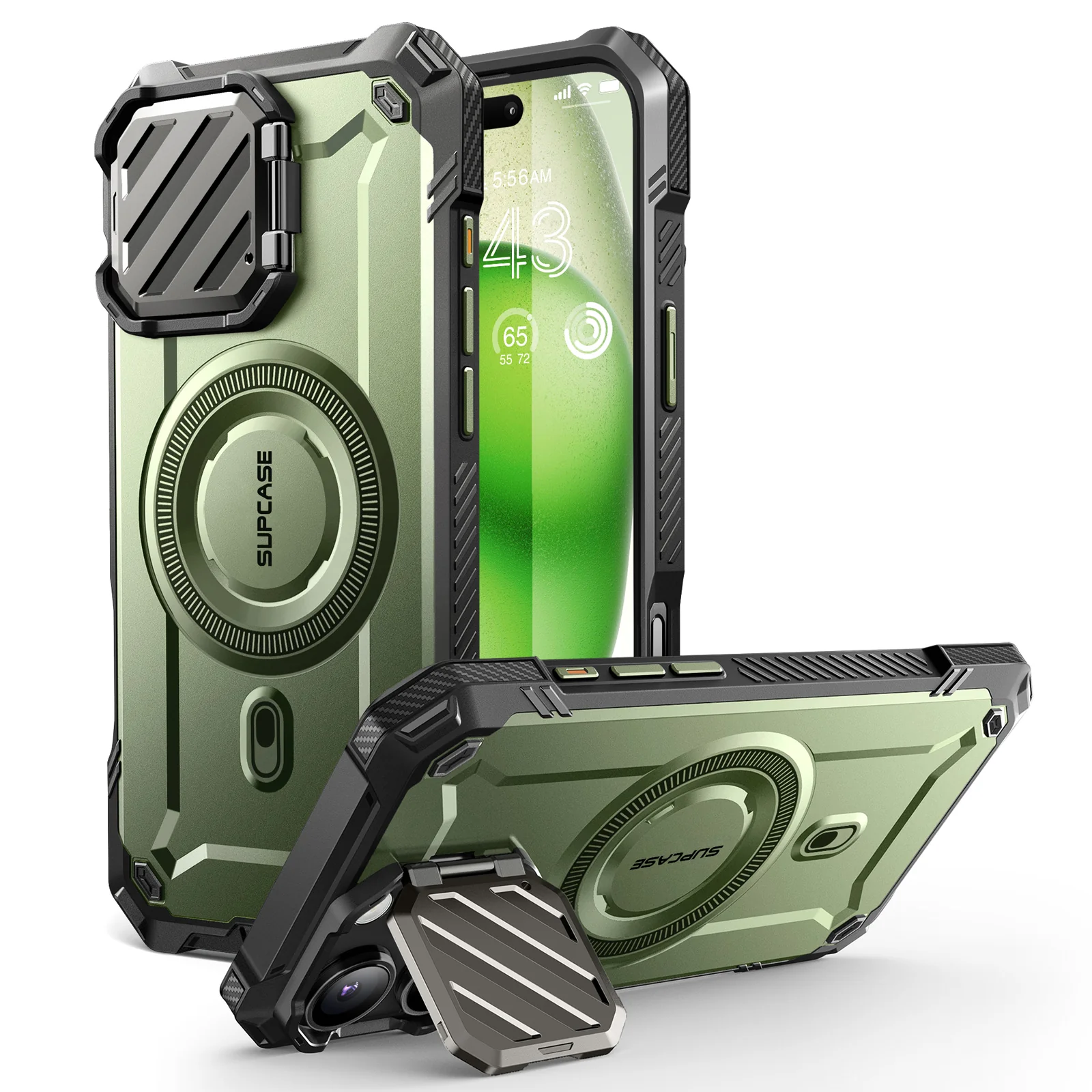 iPhone 16 Pro 6.3 inch Unicorn Beetle MAG XT MagSafe Case-Dark Green - Image 3