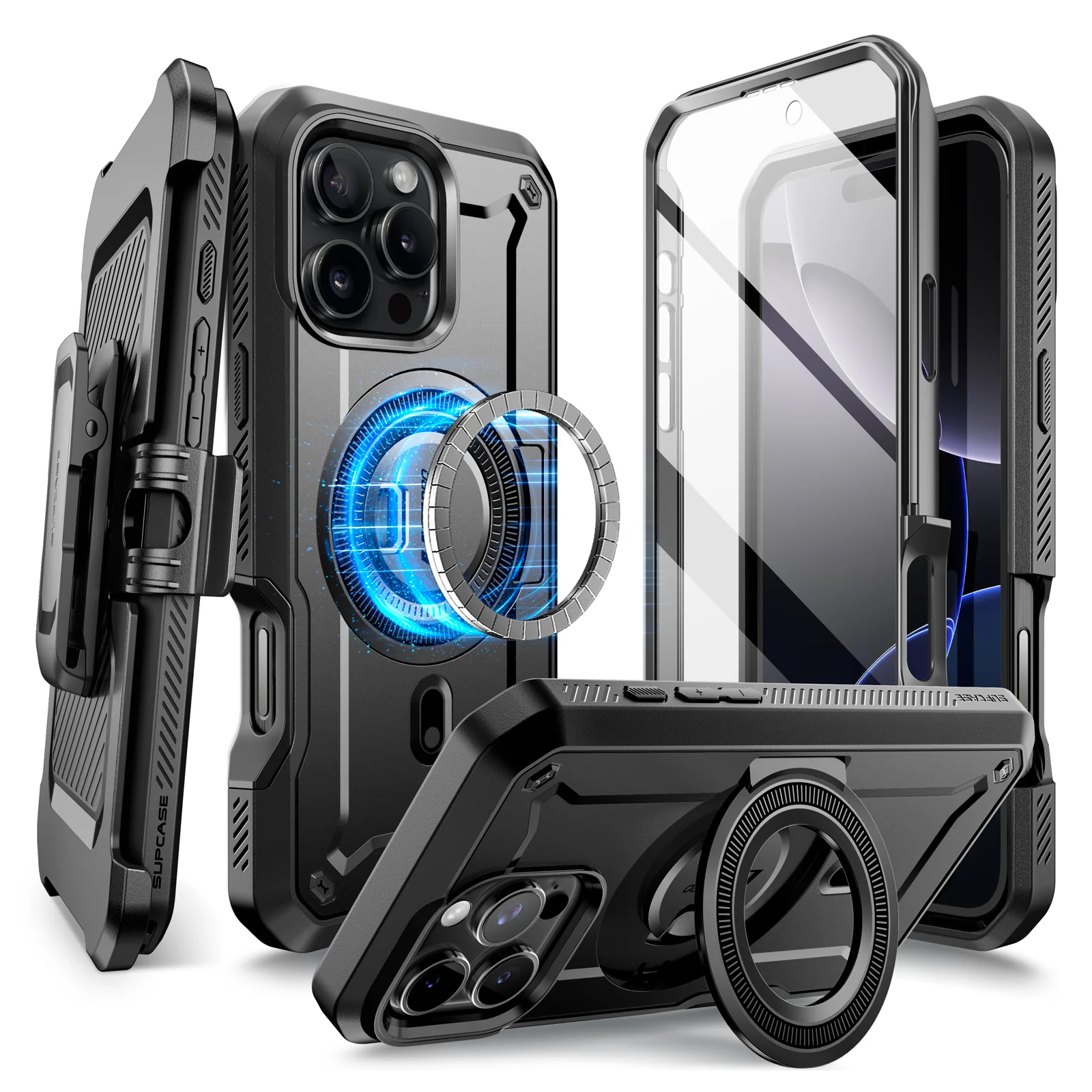 iPhone 16 Pro 6.3 inch Unicorn Beetle PRO MAG Rugged MagSafe Case(open box)-Gun Metal - Image 2