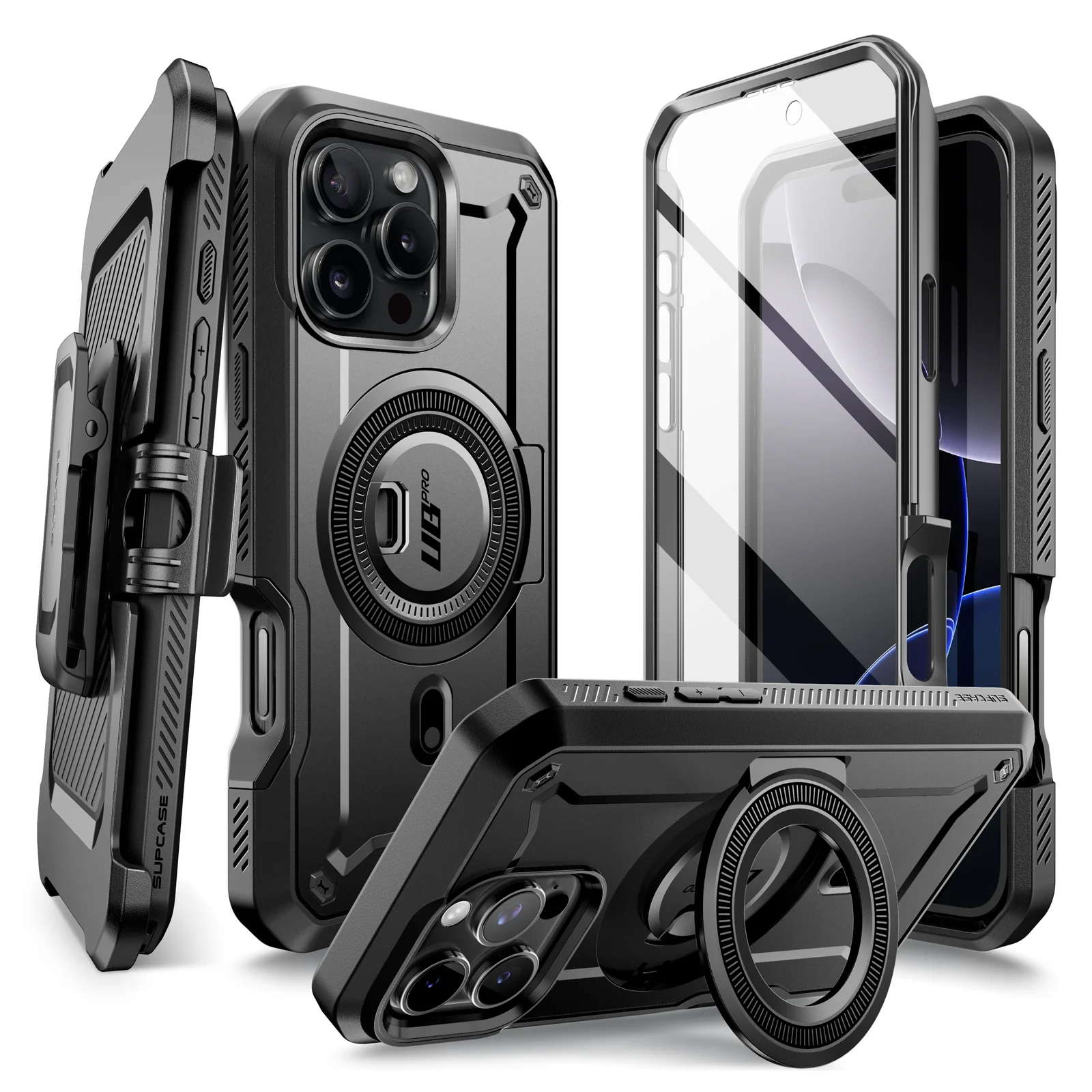 iPhone 16 Pro 6.3 inch Unicorn Beetle PRO MAG Rugged MagSafe Case(open box)-Gun Metal - Image 4