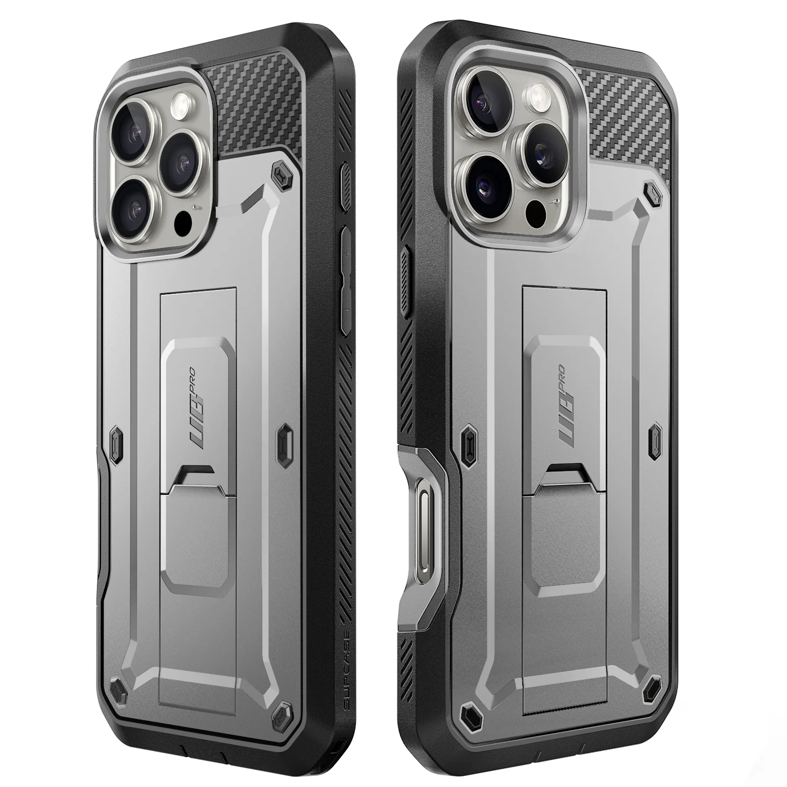OPEN BOX | iPhone 16 Pro 6.3 inch Unicorn Beetle Pro Rugged Case - Titan Gray - Image 10