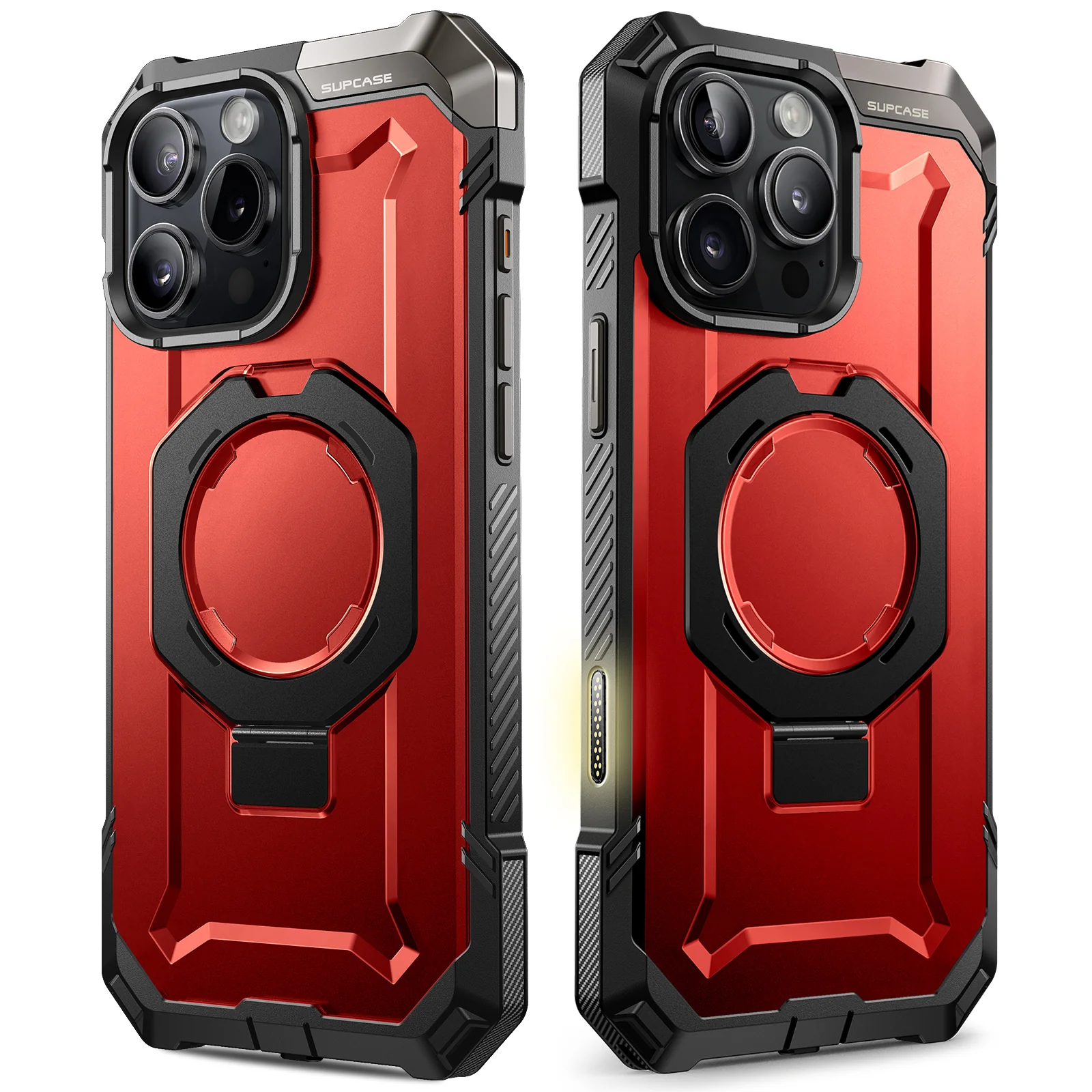 iPhone 16 Pro Max 6.9 inch UB Grip MagSafe Camera Control Button Phone Case-Metallic Red - Image 3