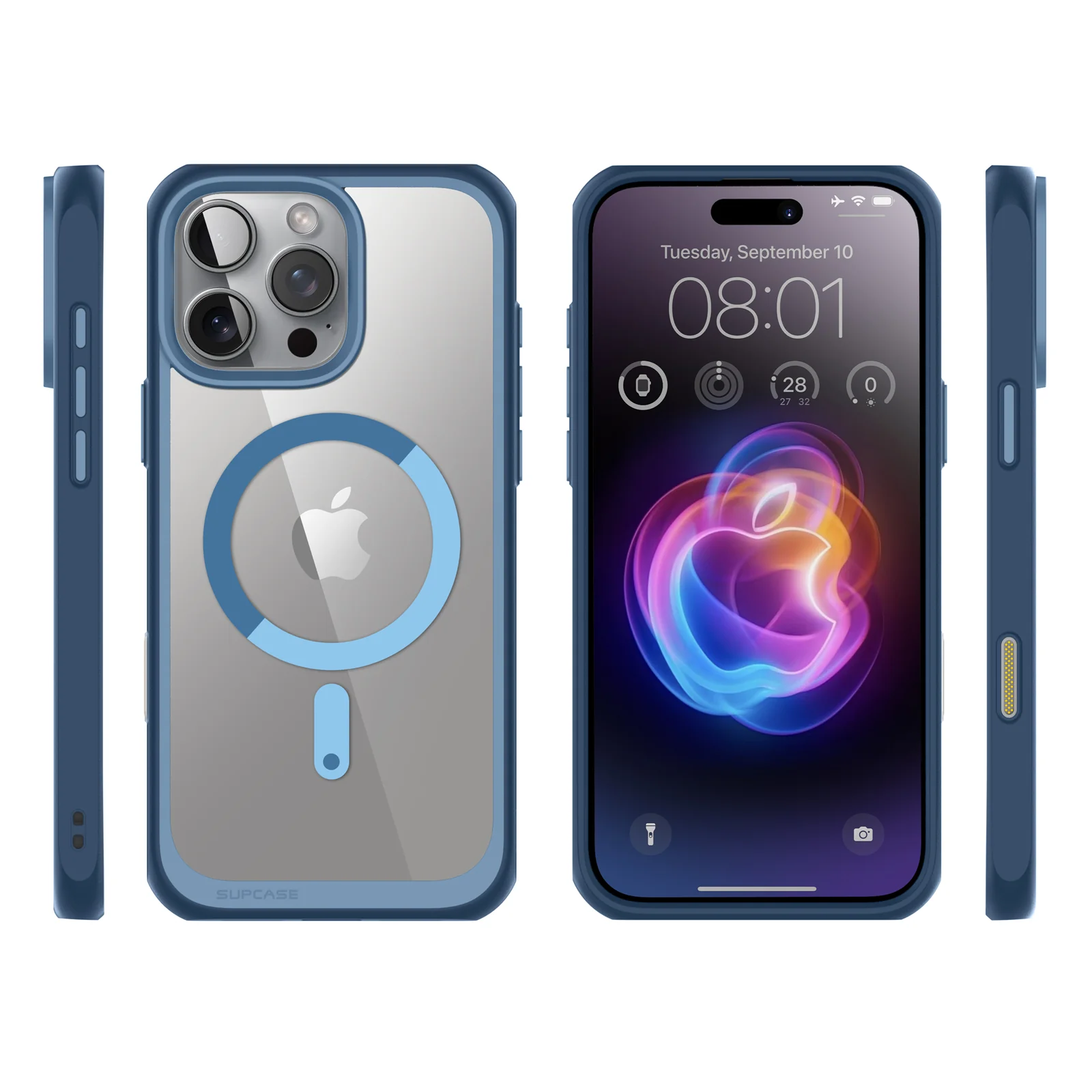 iPhone 16 Pro Max 6.9 inch Unicorn Beetle MAG Slim Clear MagSafe Camera Control Button Case(open box)-Blue - Image 11