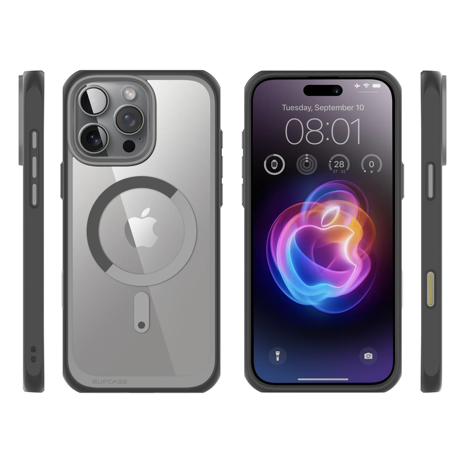 iPhone 16 Pro Max 6.9 inch Unicorn Beetle MAG Slim Clear MagSafe Camera Control Button Case-Gray - Image 11