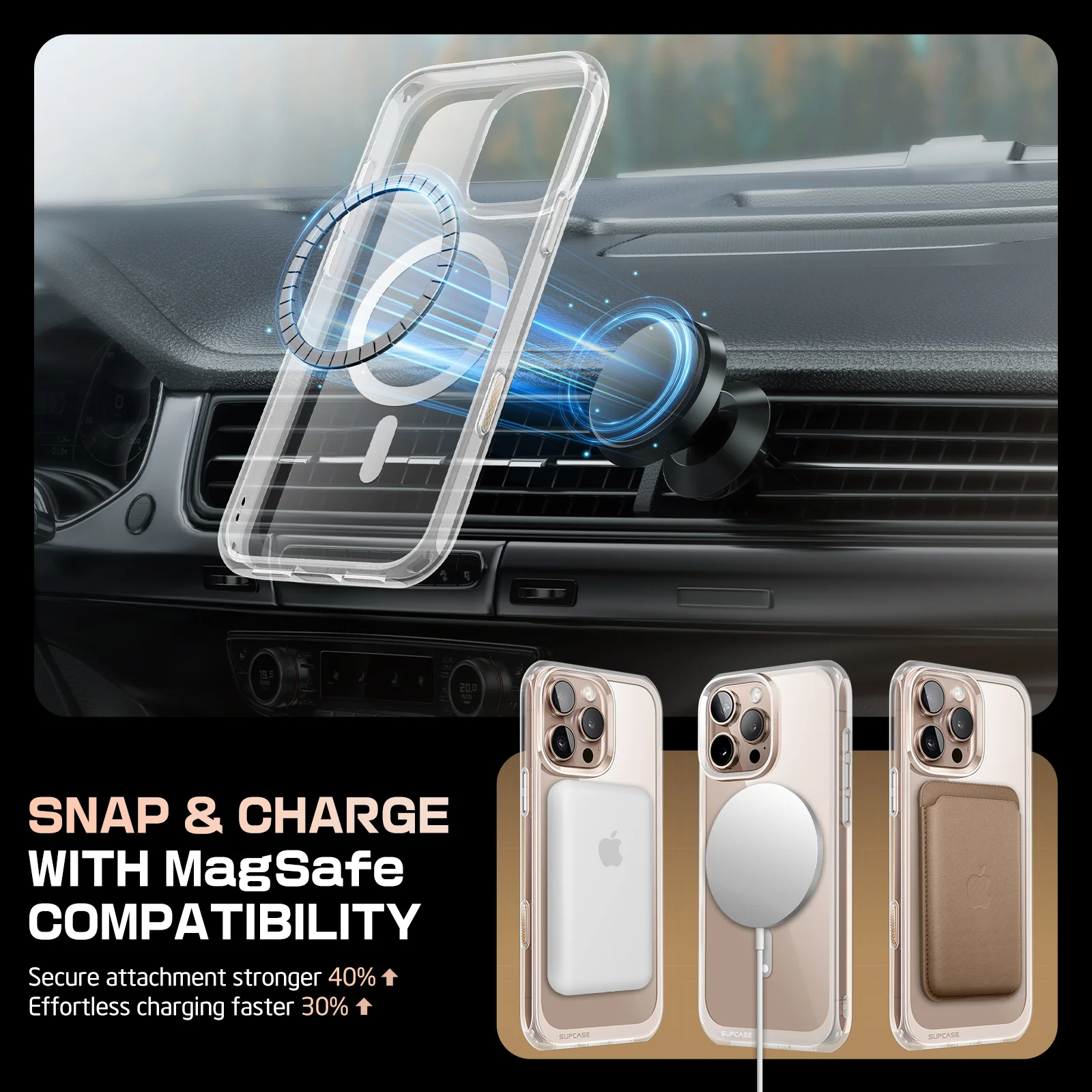 iPhone 16 Pro Max 6.9 inch Unicorn Beetle MAG Slim Clear MagSafe Camera Control Button Case-Clear - Image 7