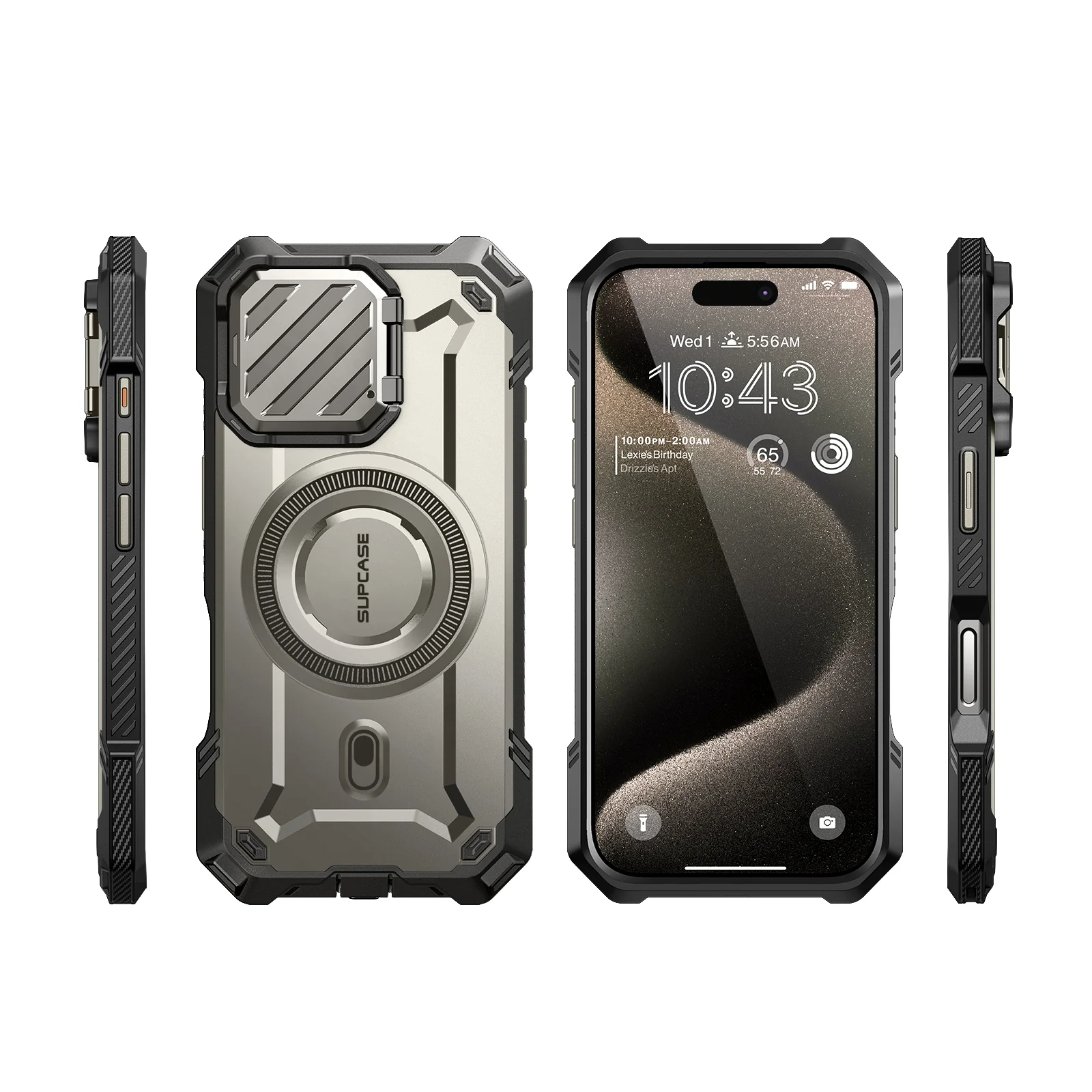 iPhone 16 Pro Max 6.9 inch Unicorn Beetle MAG XT MagSafe Case- Titan Gray - Image 12