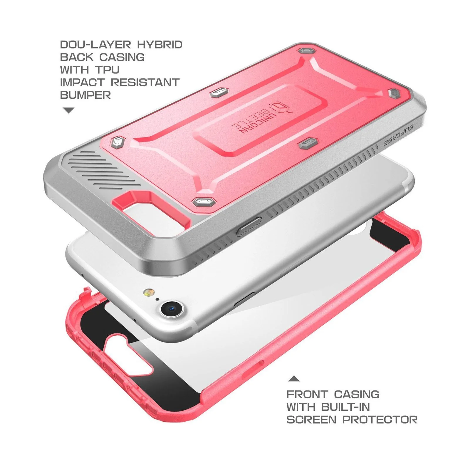 iPhone 7 / 8 Unicorn Beetle Pro Full-Body Case-Pink - Image 5