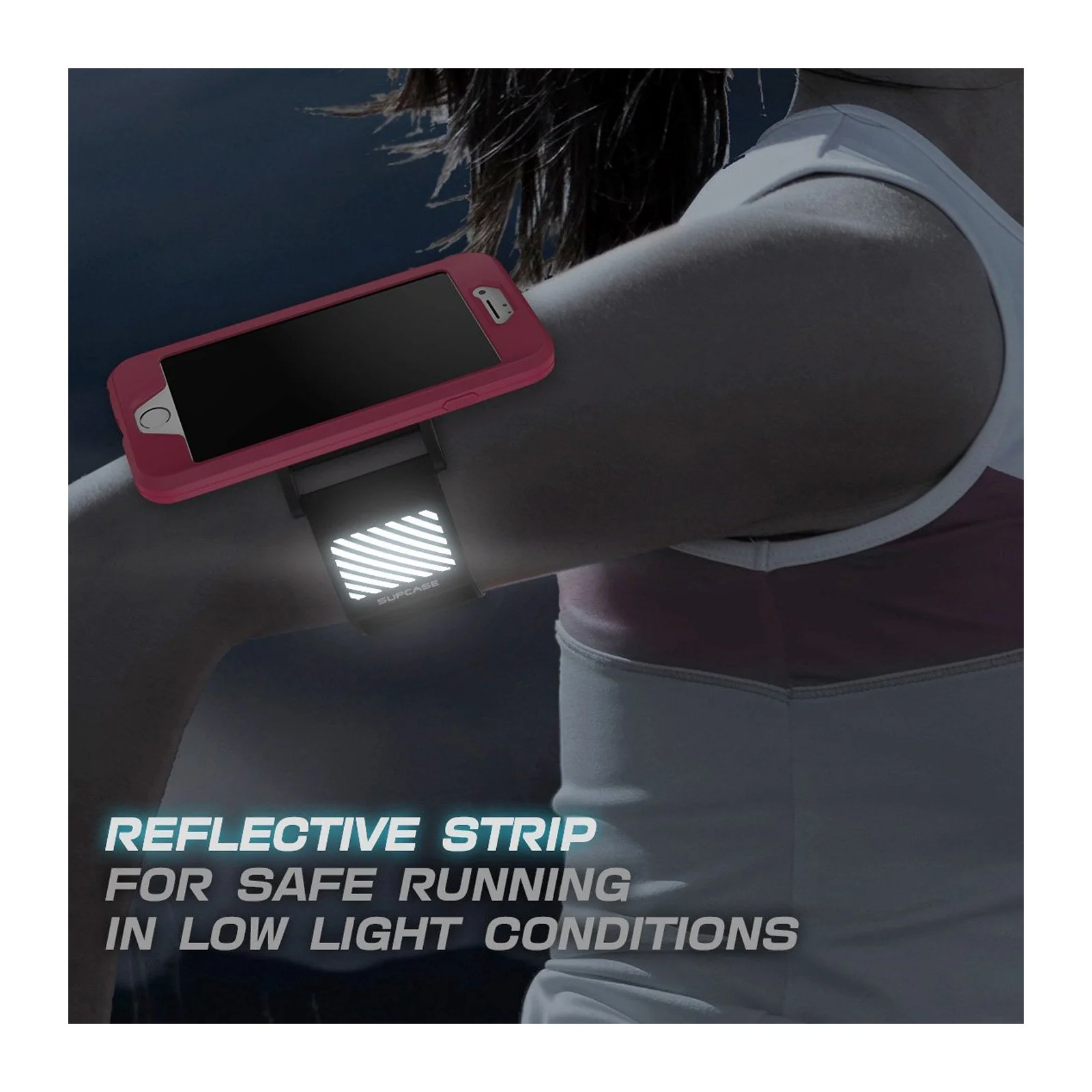 iPhone 7 Plus / 8 Plus Running Mate Armband Case-Pink - Image 4