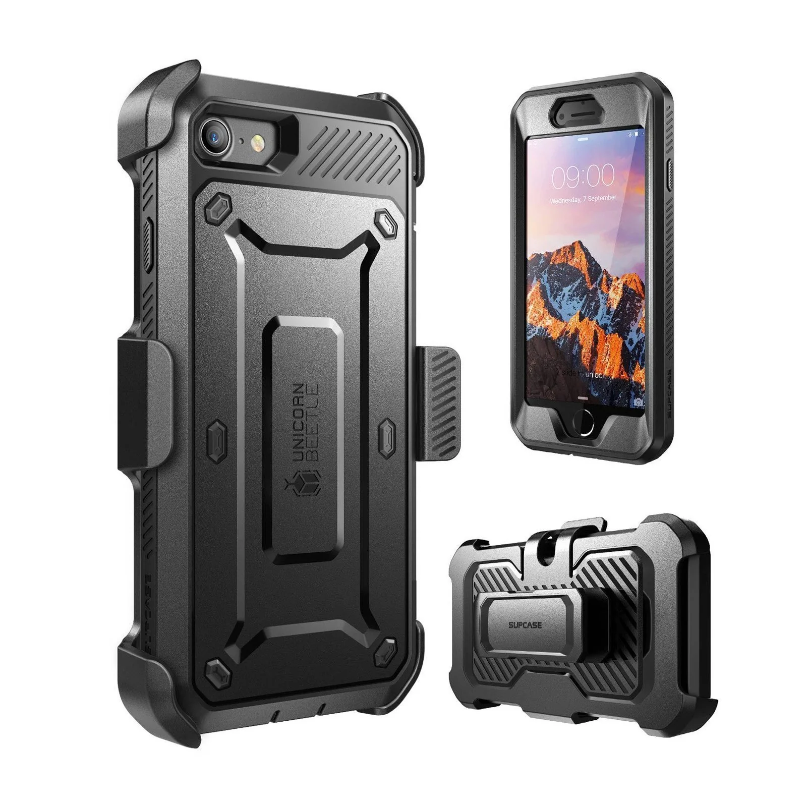 iPhone SE Unicorn Beetle Pro Full-Body Case-Black - Image 3