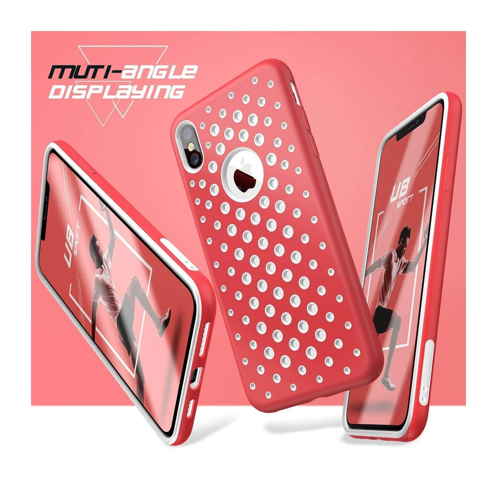 iPhone X / XS Unicorn Beetle Sport Athletic Case-Red - Image 2
