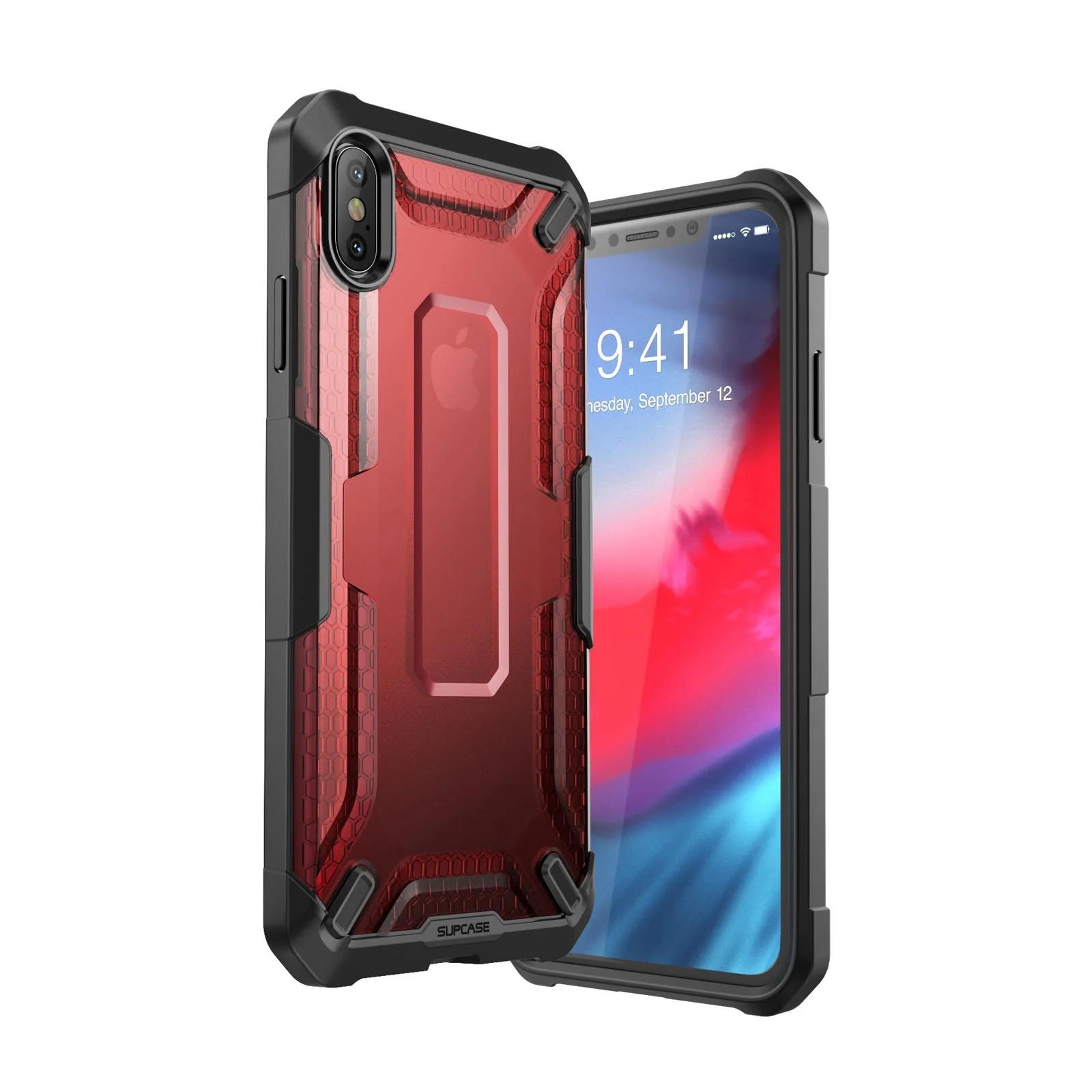 iPhone XS Max Unicorn Beetle Bumper Case-Red - Image 2