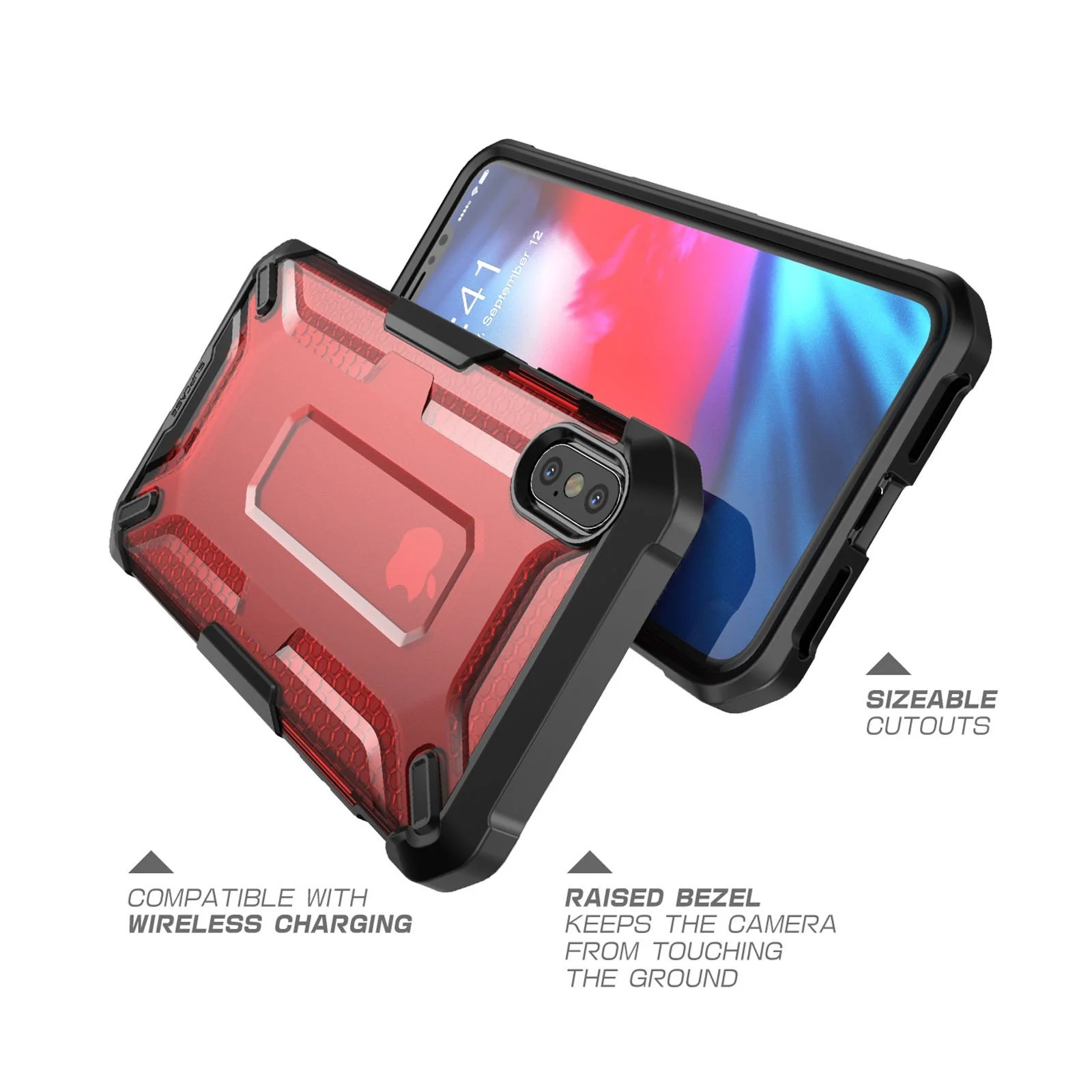 iPhone XS Max Unicorn Beetle Bumper Case-Red - Image 8
