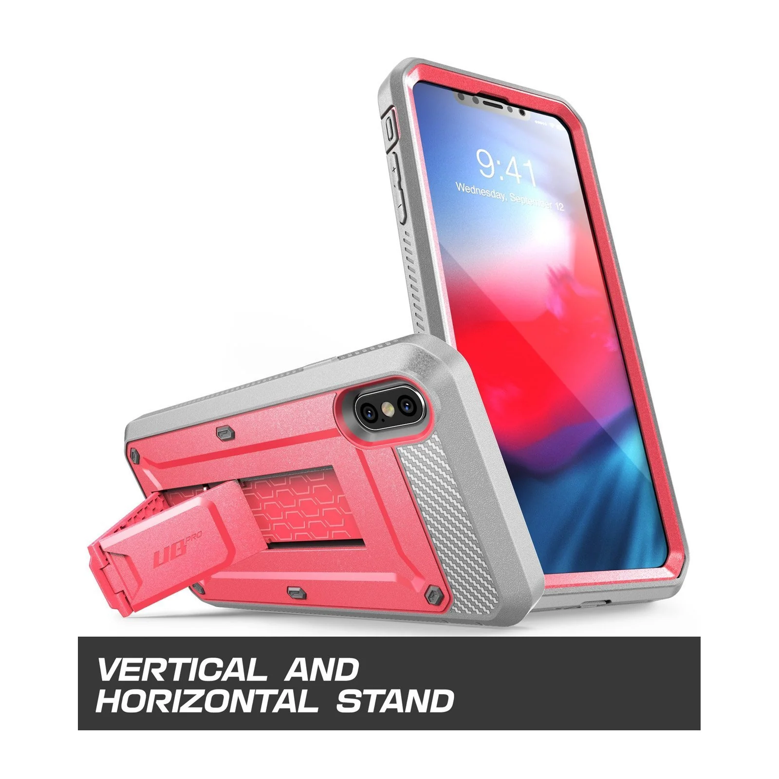 iPhone XS Max Unicorn Beetle Pro Full-Body Holster Case-Pink - Image 3