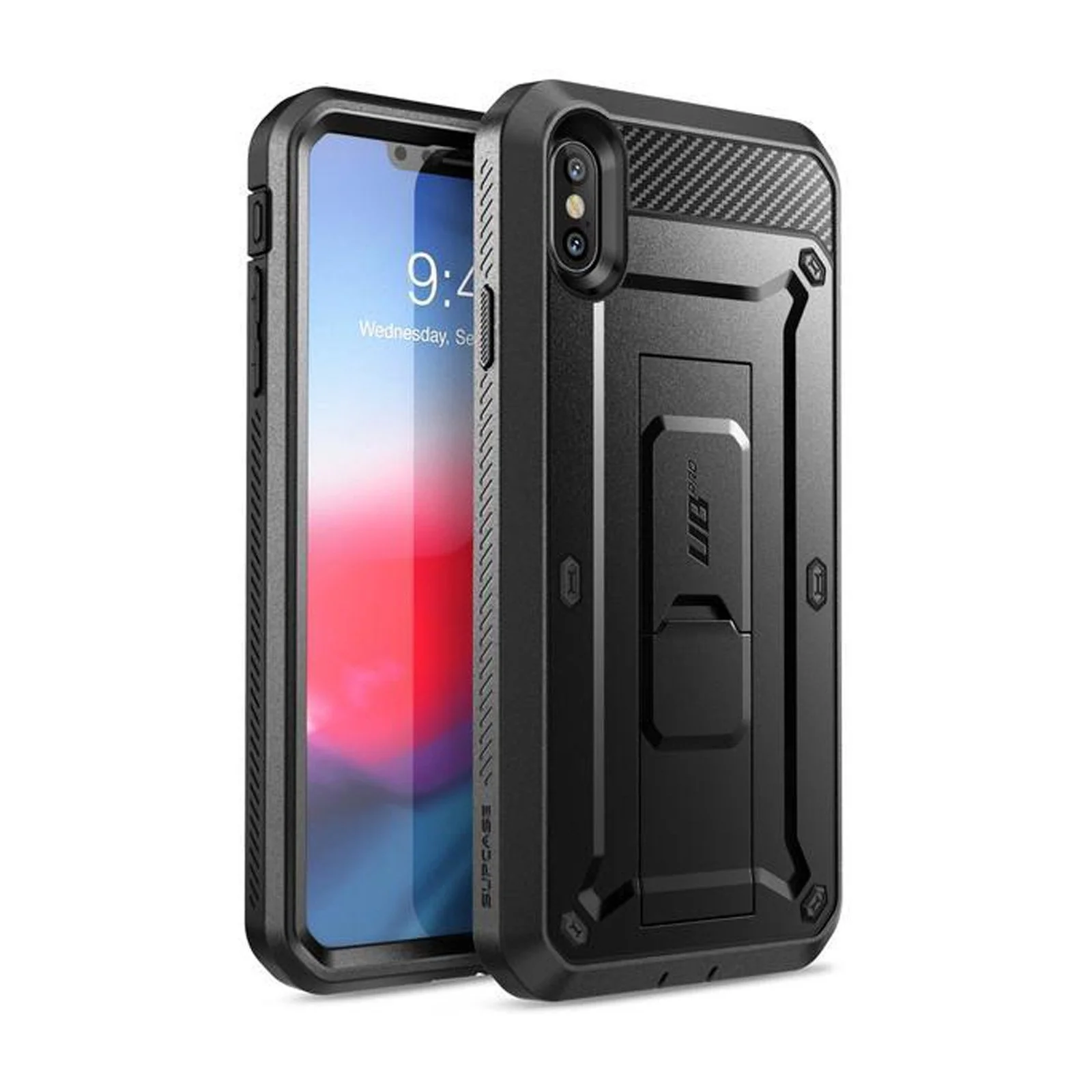 iPhone XS Max Unicorn Beetle Pro Full-Body Holster Case-Black - Image 7